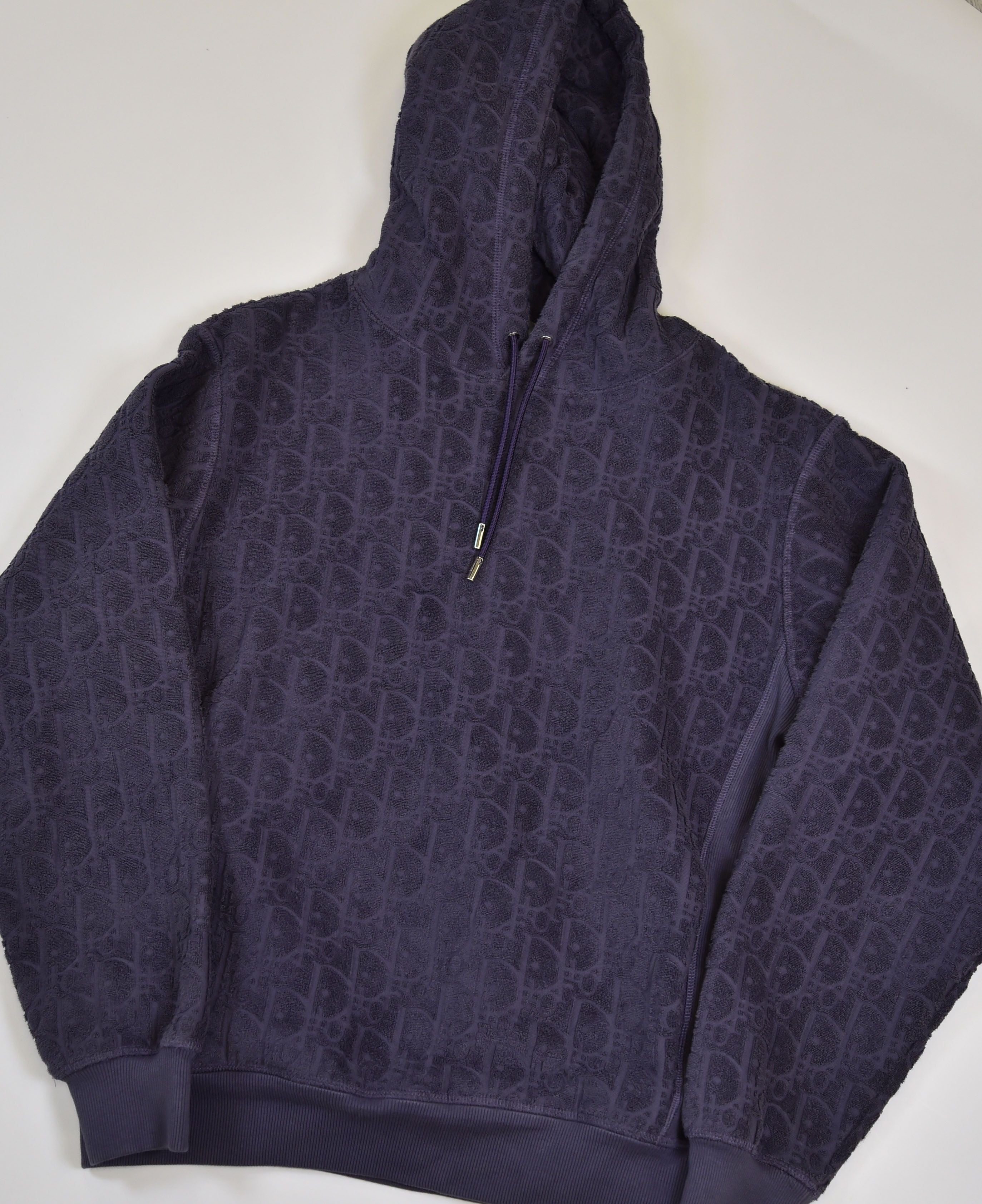 Dior Dior Oblique Terry Toweling Half-Zip Hoodie - Image 1