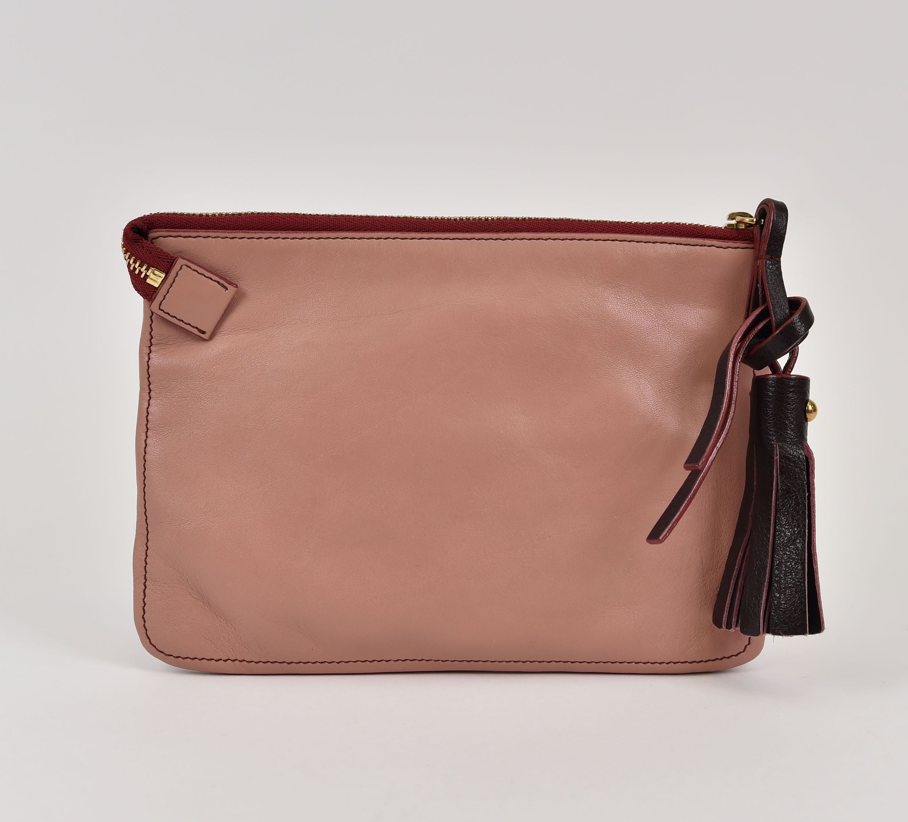 Chloé Zip Pouch / Clutch (tasseled leather pouch) - Image 3