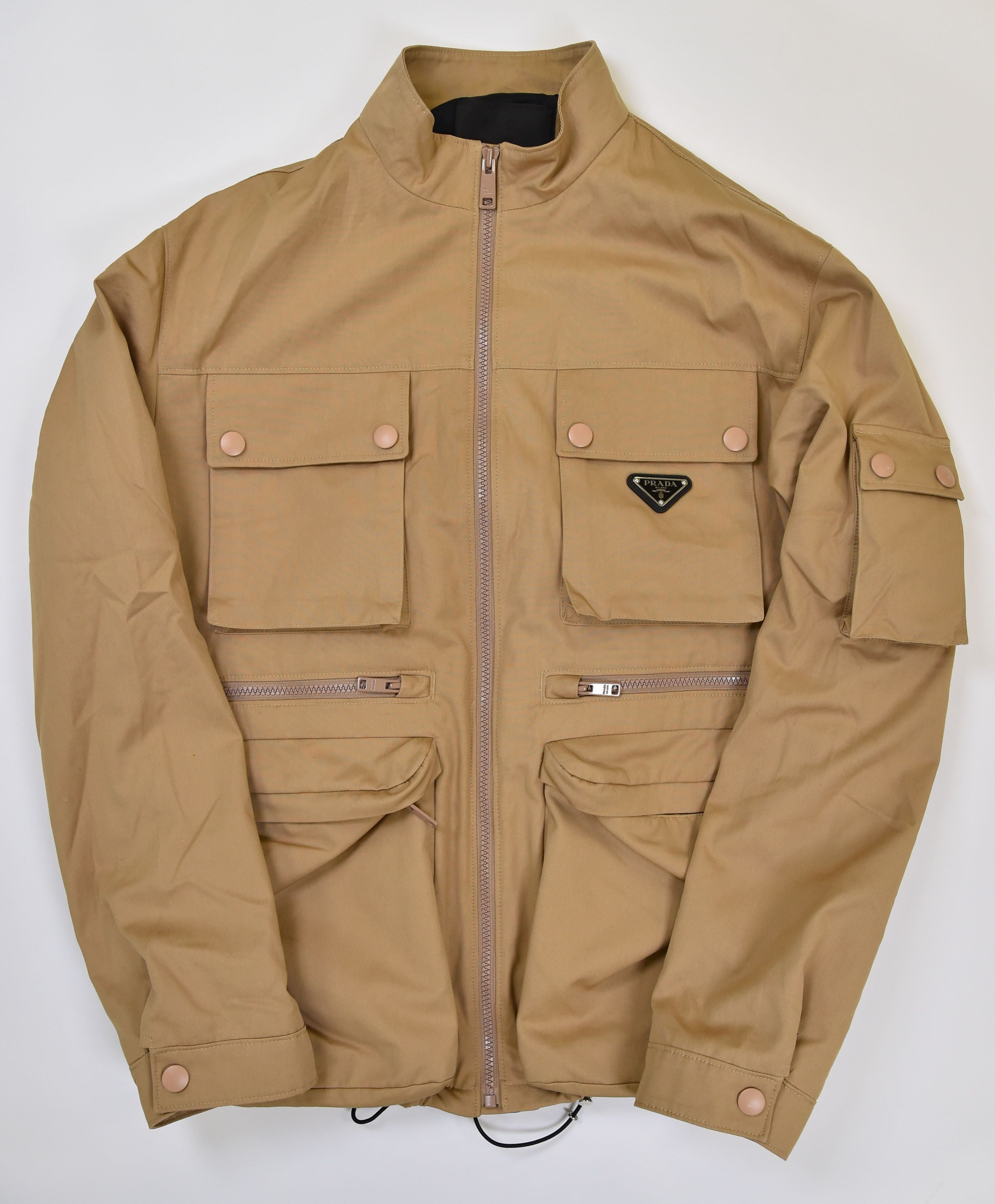 Prada Cotton Gabardine Multi-Pocket Field Jacket - Image 1