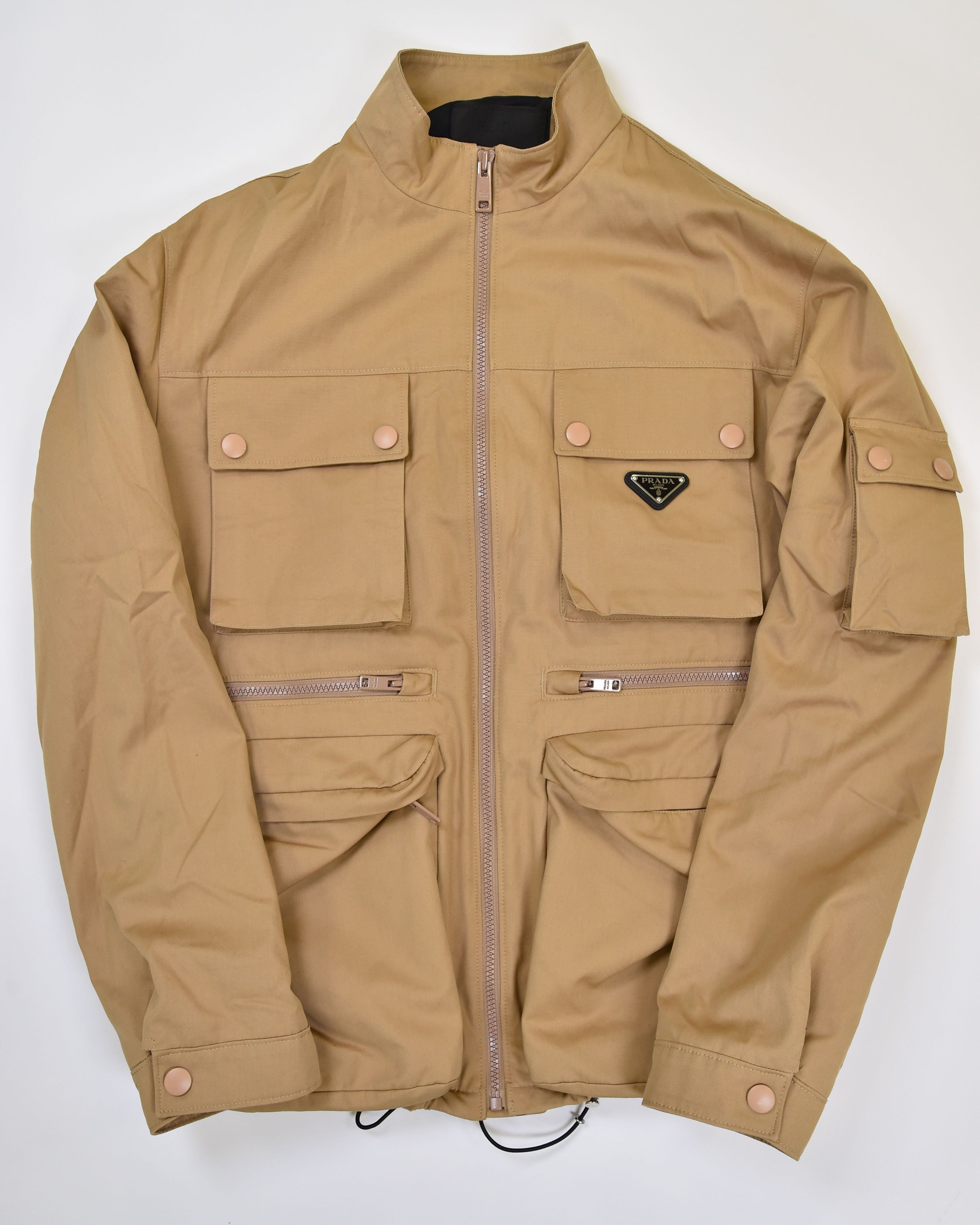 Prada Cotton Gabardine Multi-Pocket Field Jacket - Image 2