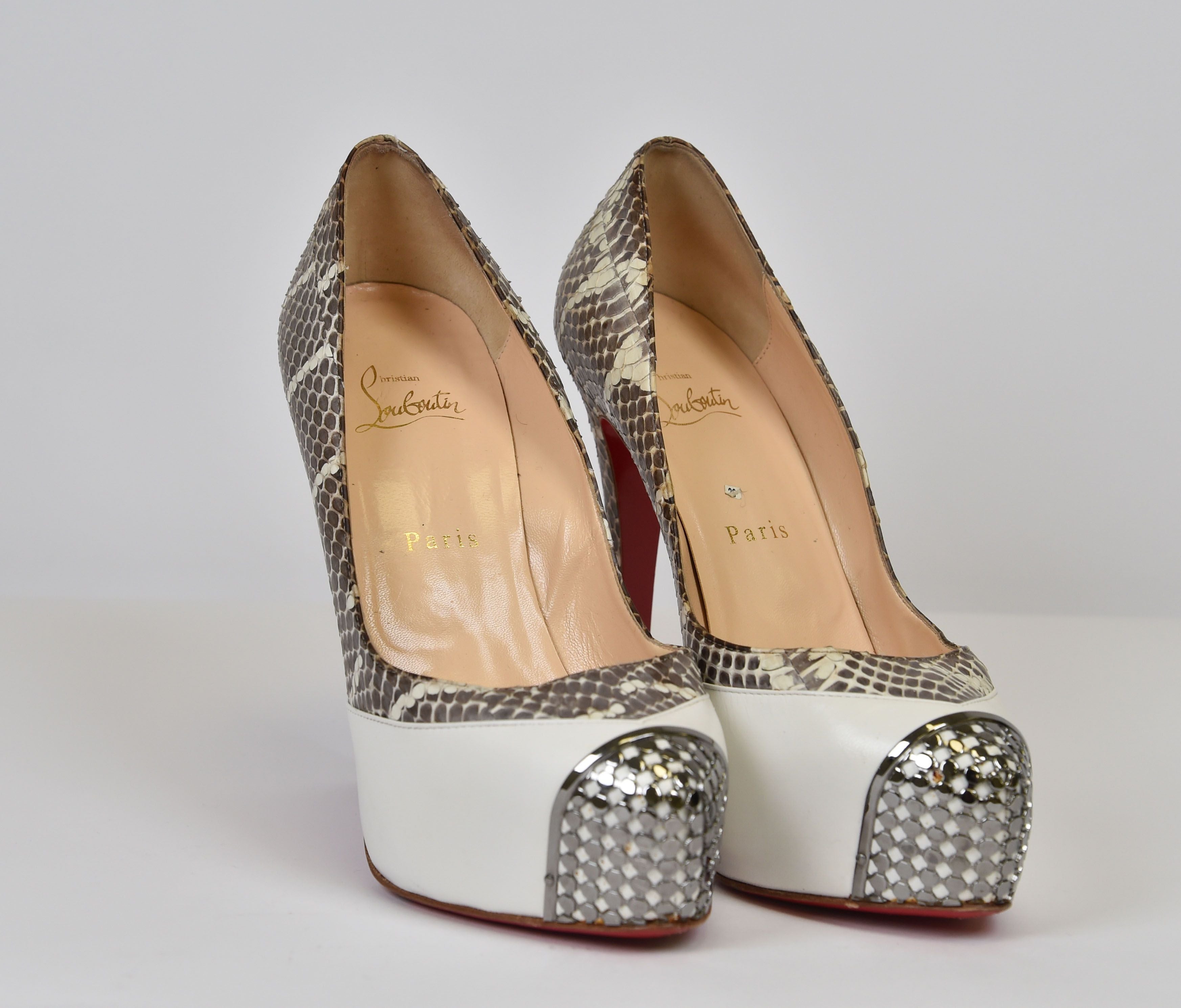 Christian Louboutin Daffodile (python cap-toe platform pump) - Image 4