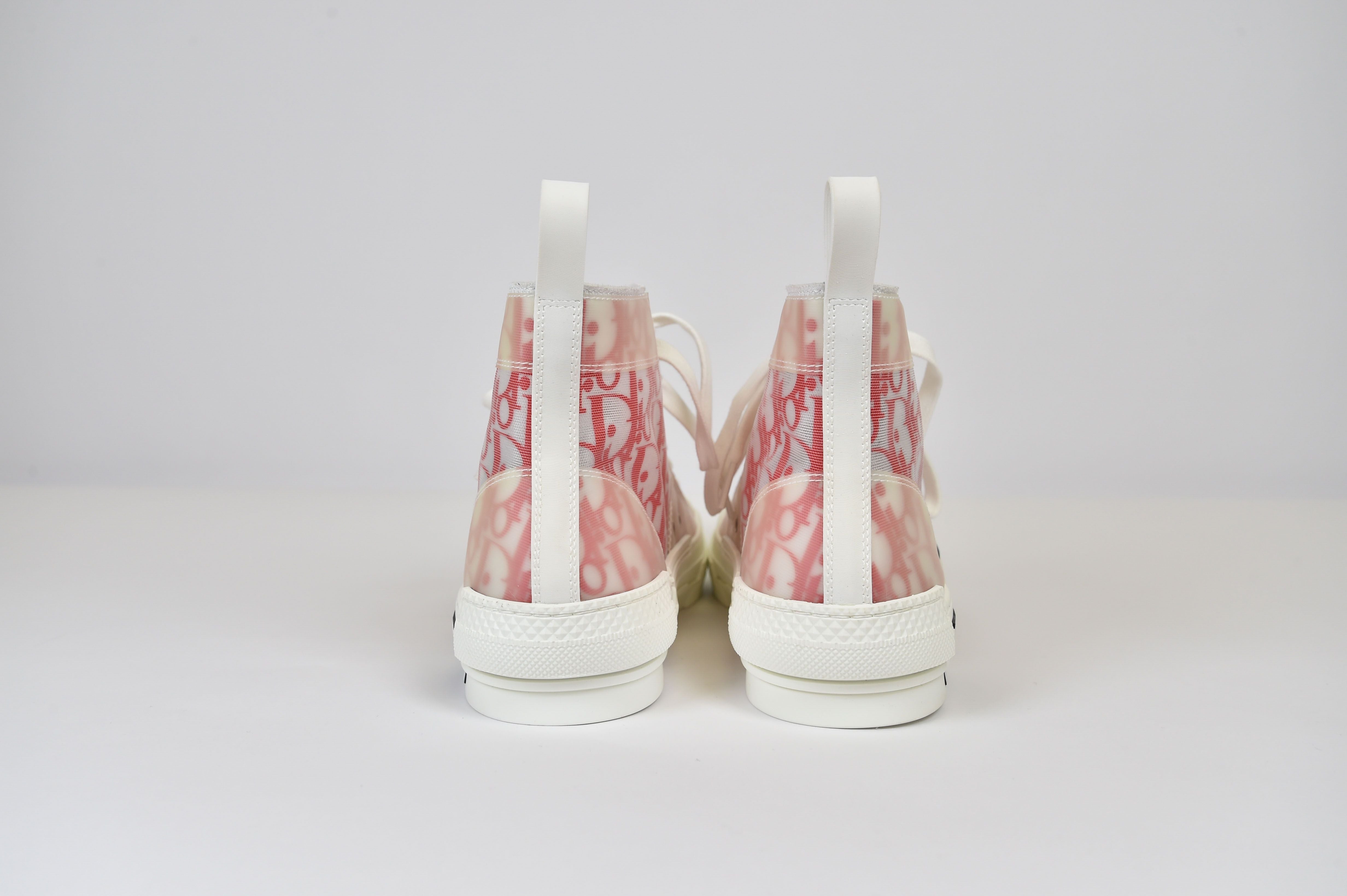 Dior B23 High-Top Sneaker (Dior Oblique Transparency) - Image 4