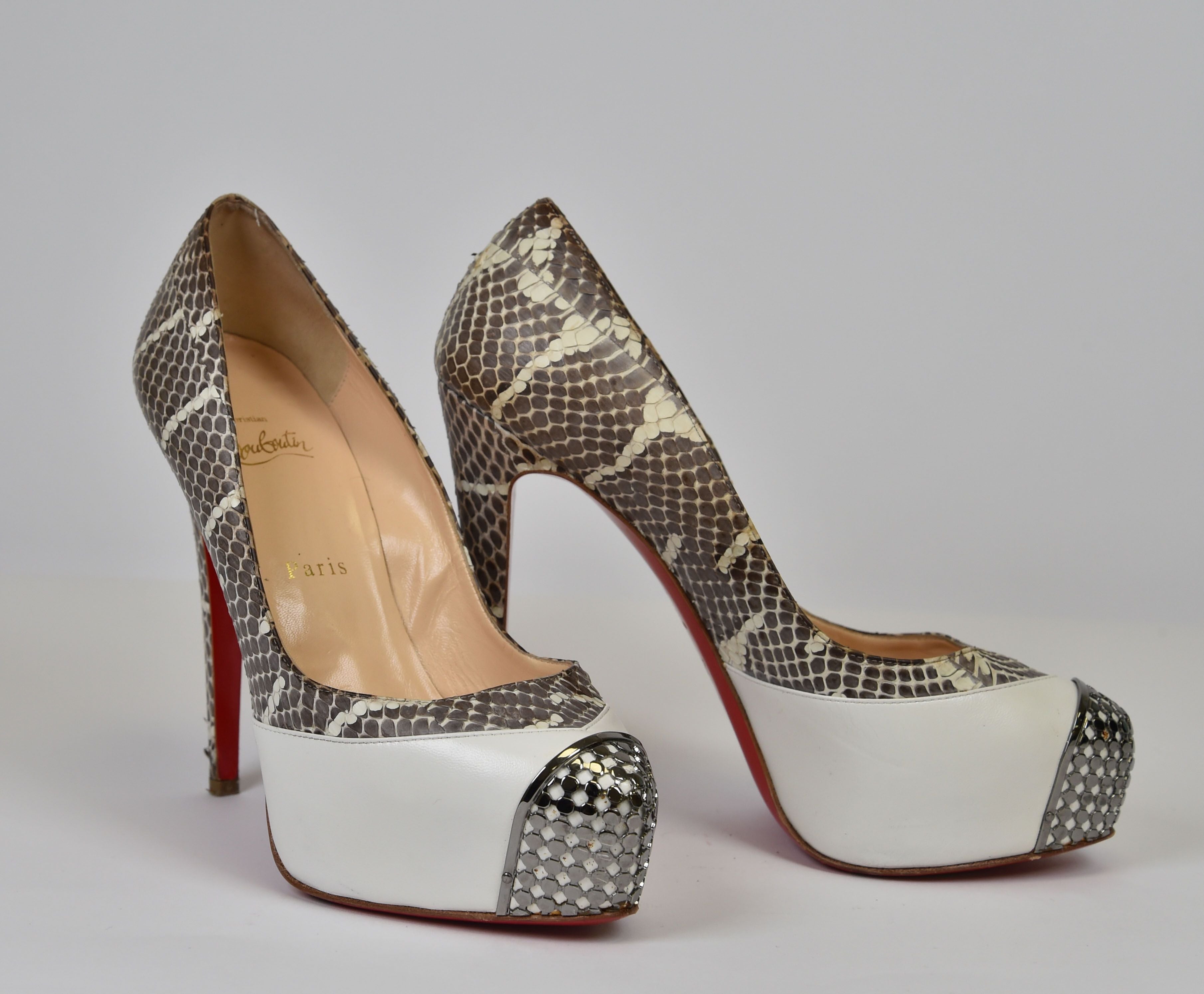 Christian Louboutin Daffodile (python cap-toe platform pump) - Image 10