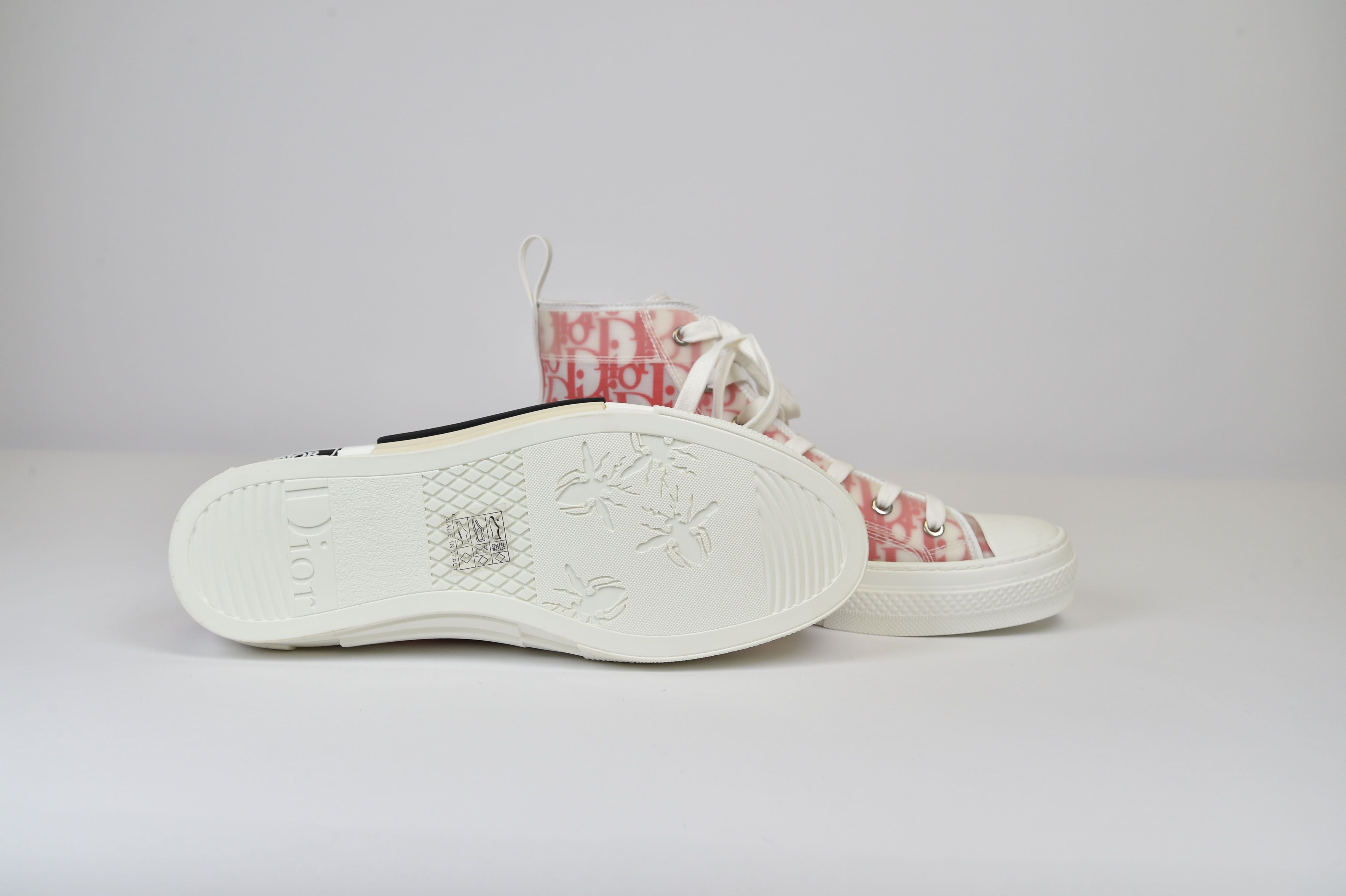 Dior B23 High-Top Sneaker (Dior Oblique Transparency) - Image 12