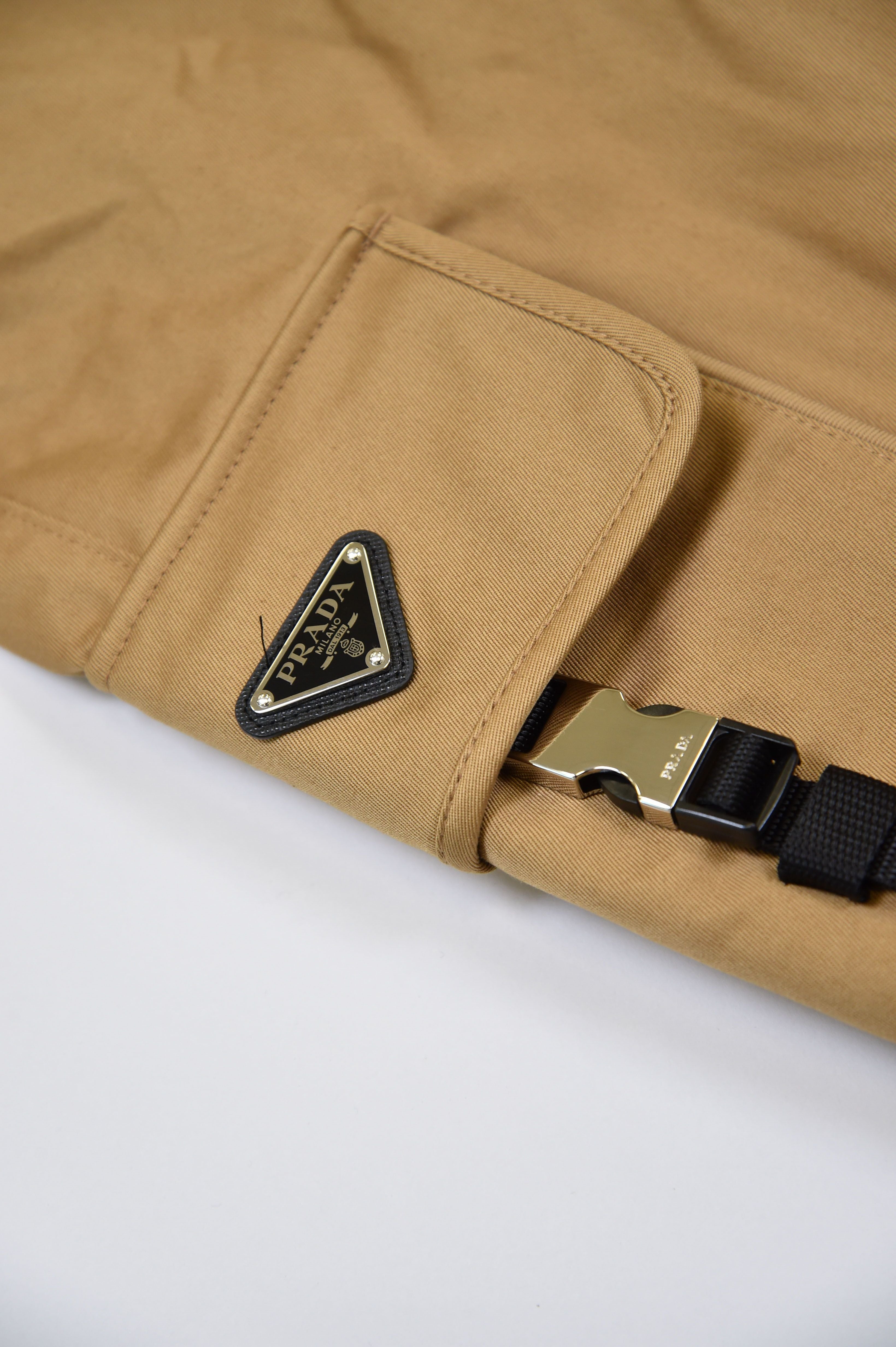 Prada Cargo Jogger Trousers (Triangle Logo Cargo Pants) - Image 2