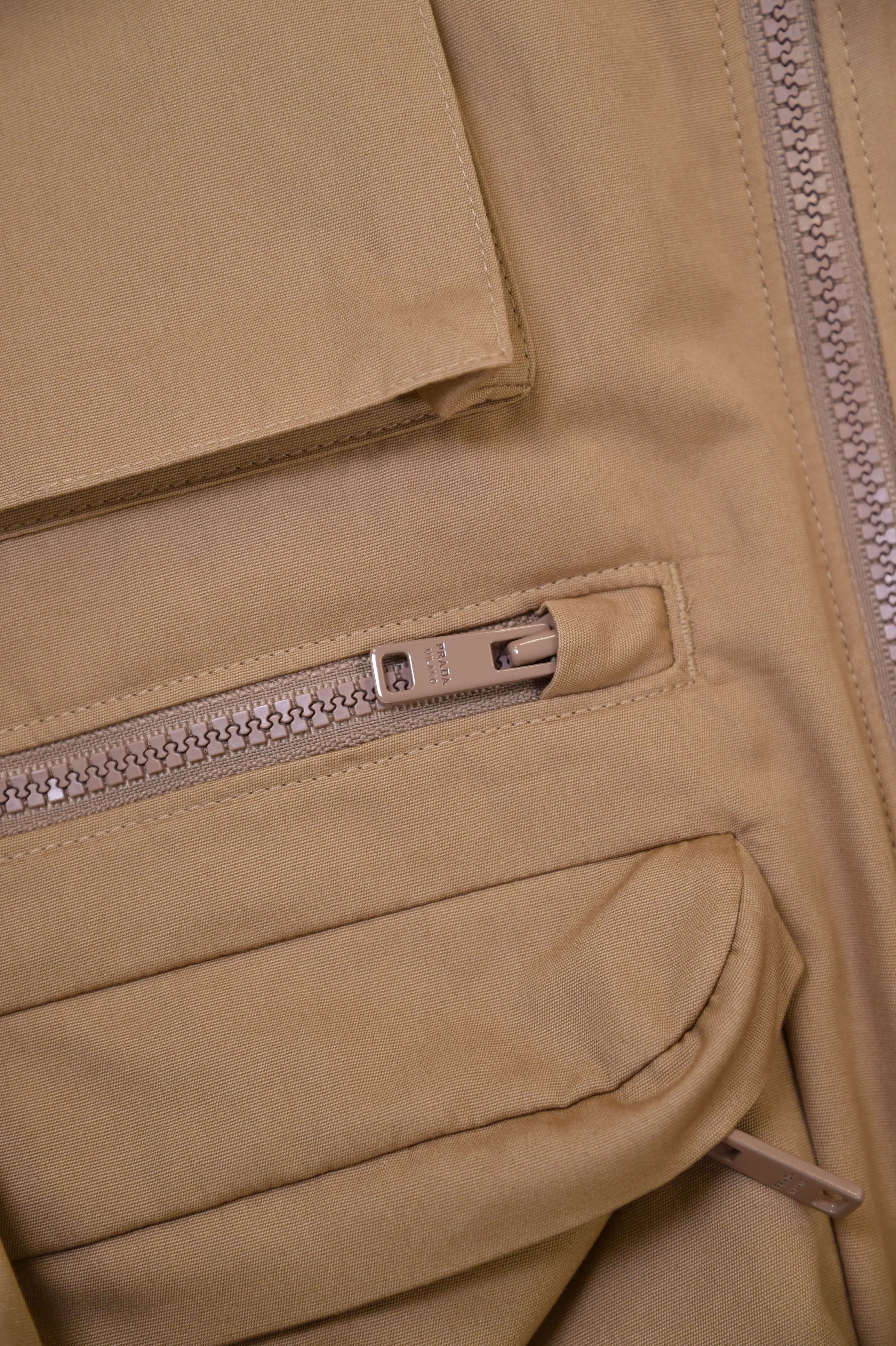 Prada Multi-Pocket Cotton Gabardine Field Jacket - Image 6