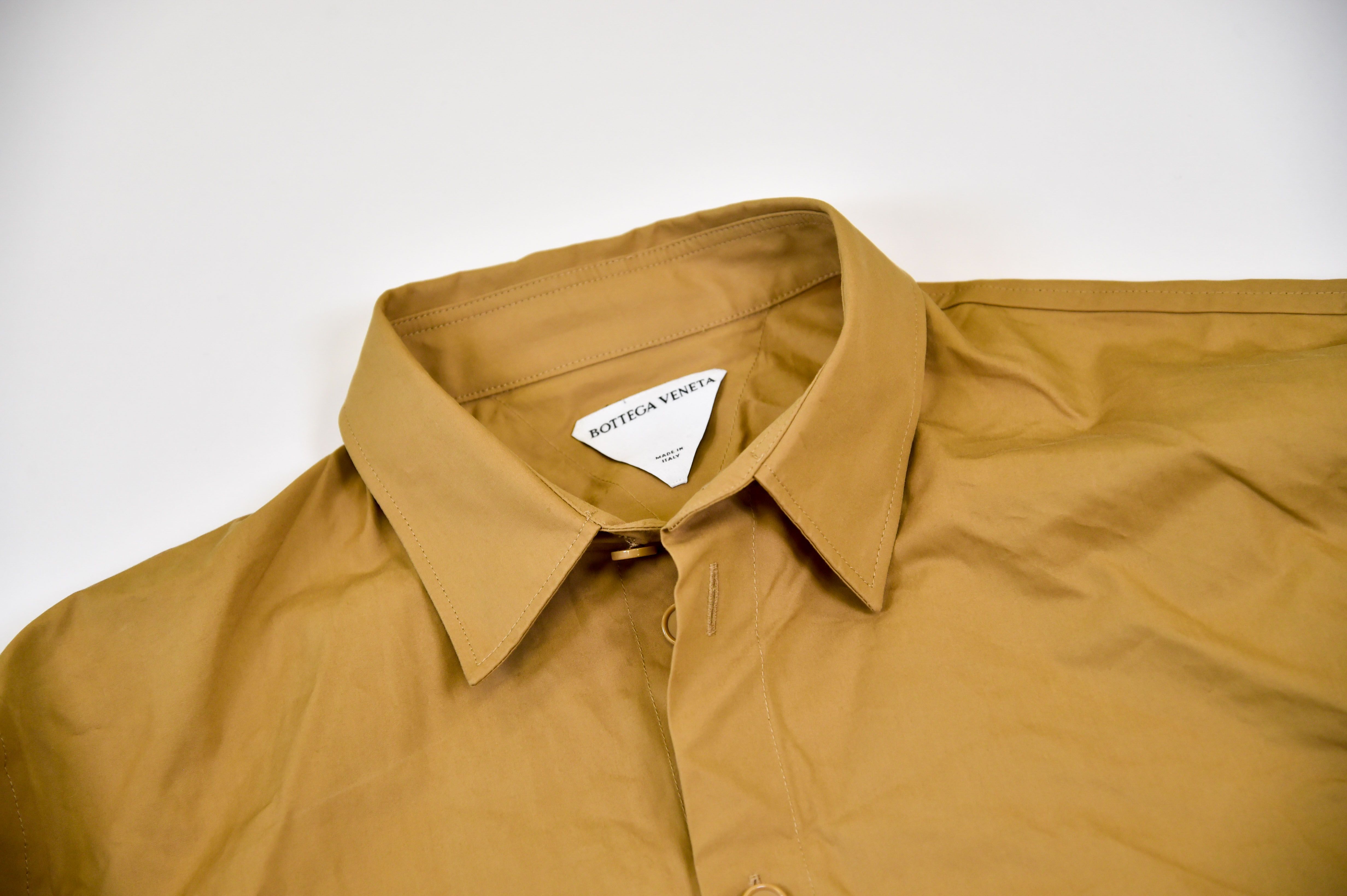 Bottega Veneta Cotton Poplin Button-Up Shirt with Ring Detail - Image 1