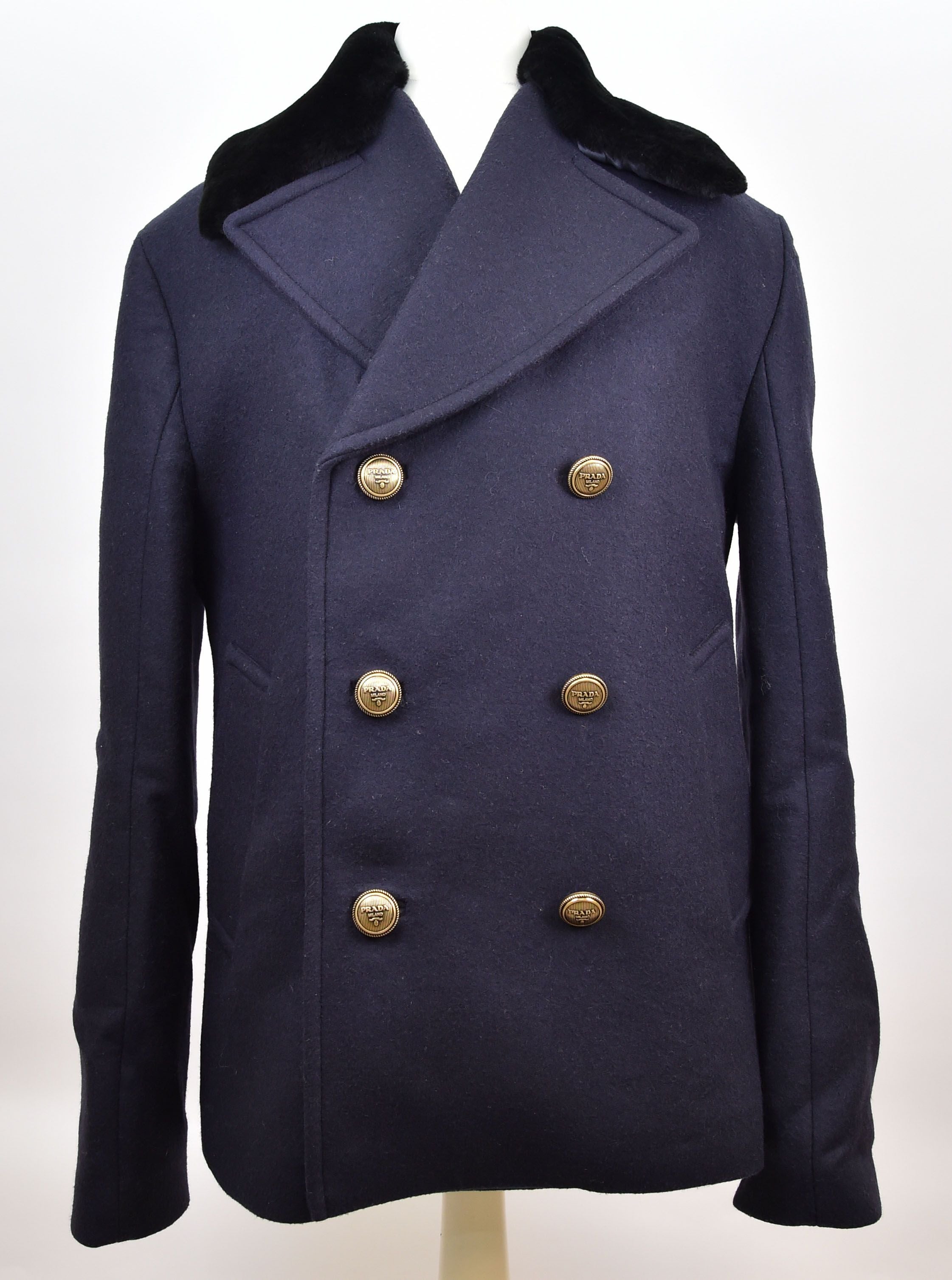Prada Double-Breasted Peacoat - Image 2