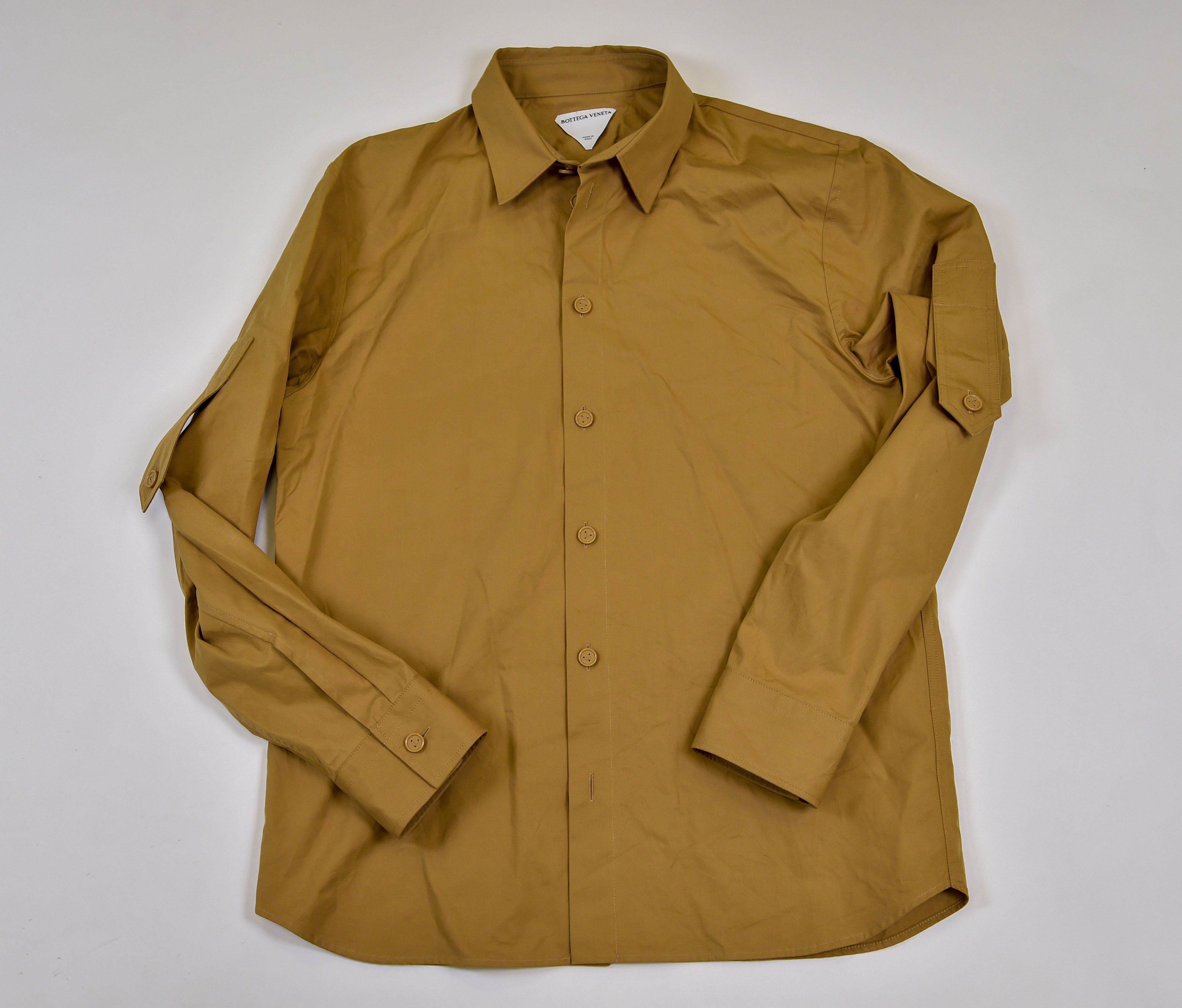 Bottega Veneta Cotton Poplin Button-Up Shirt with Ring Detail - Image 2