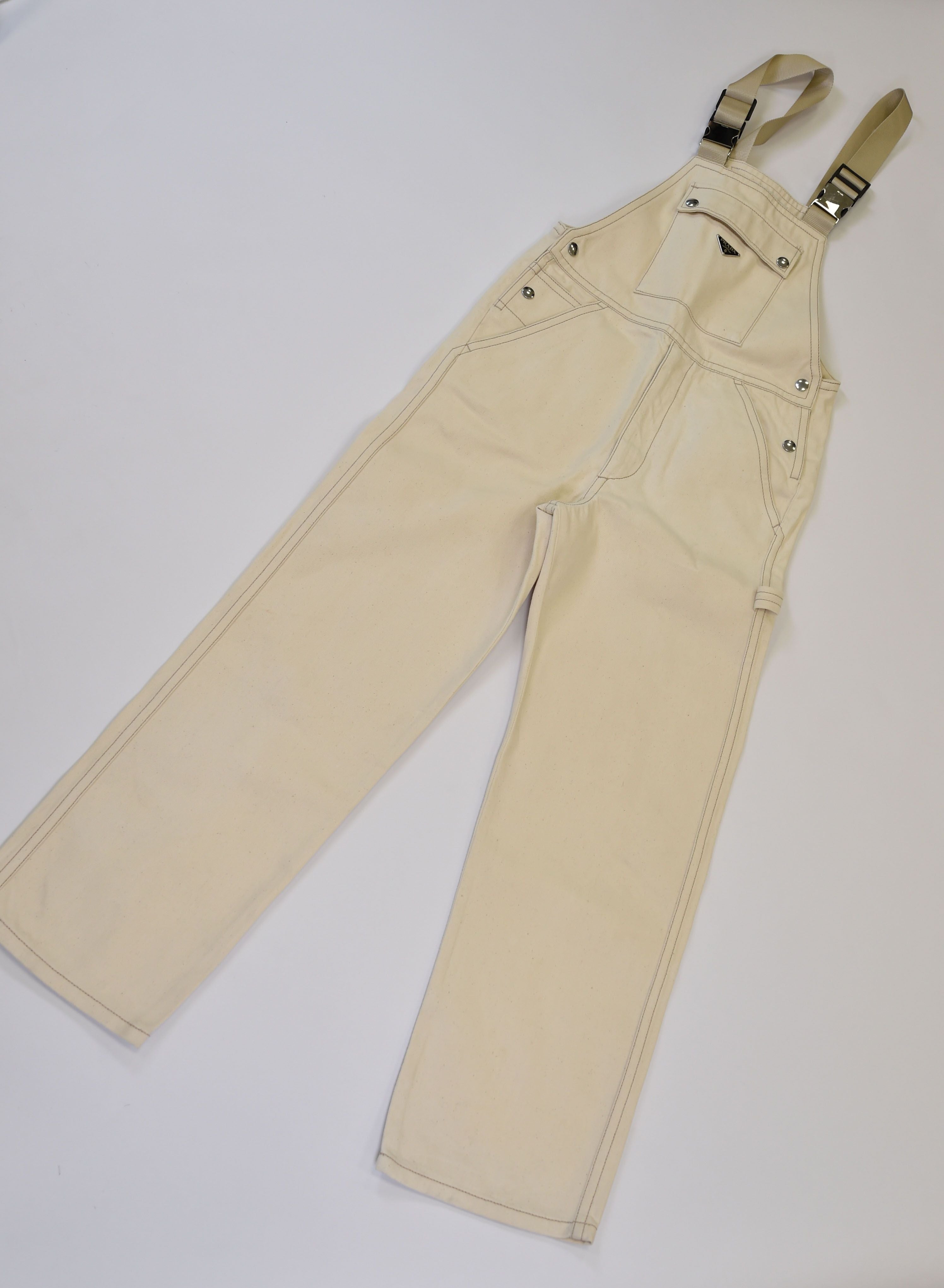 Prada Canvas Bib Overalls / Dungarees - Image 1