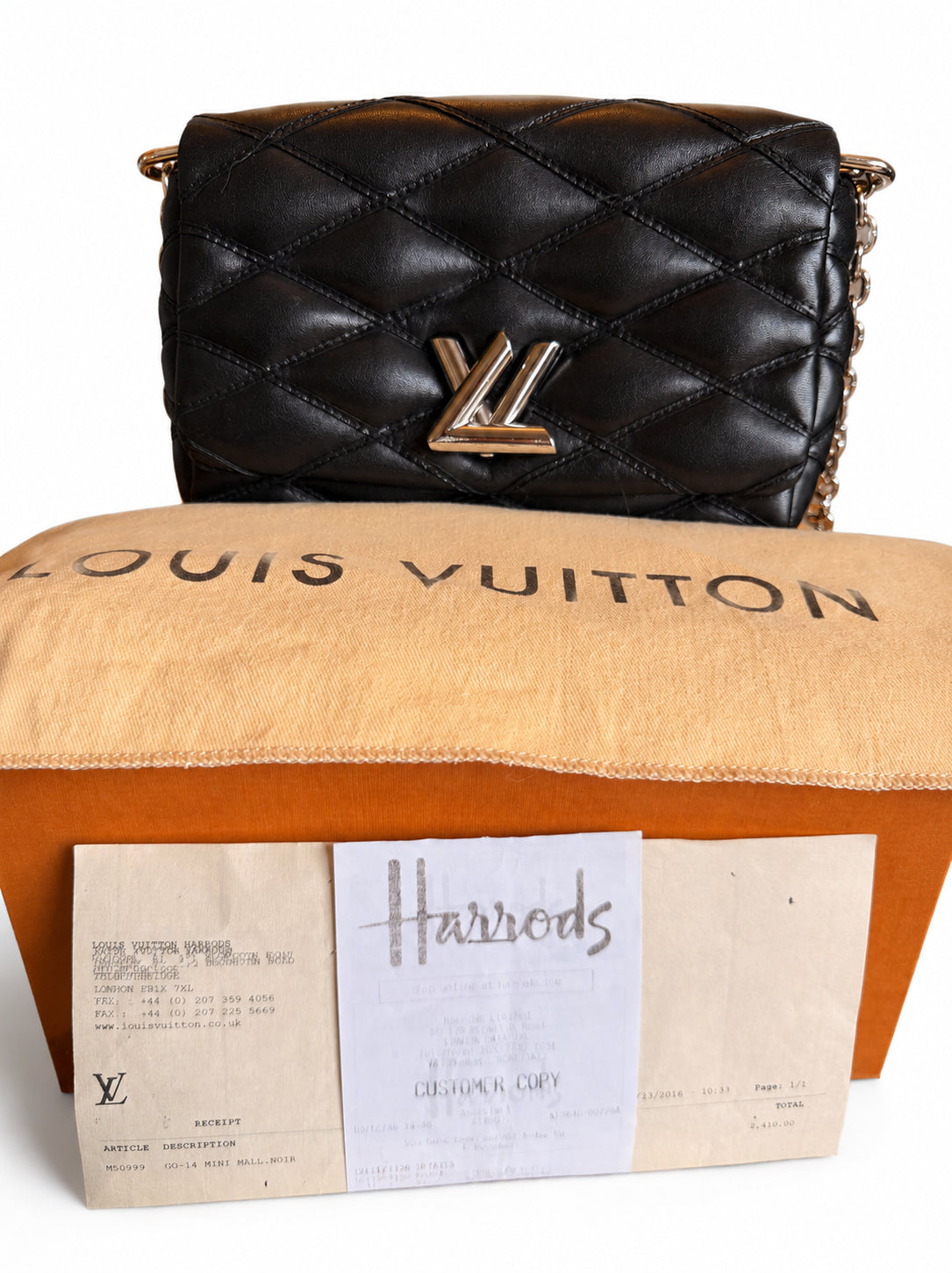 Louis Vuitton Go-14 Mini (Malletage Quilted Twist-Lock Bag) - Image 1