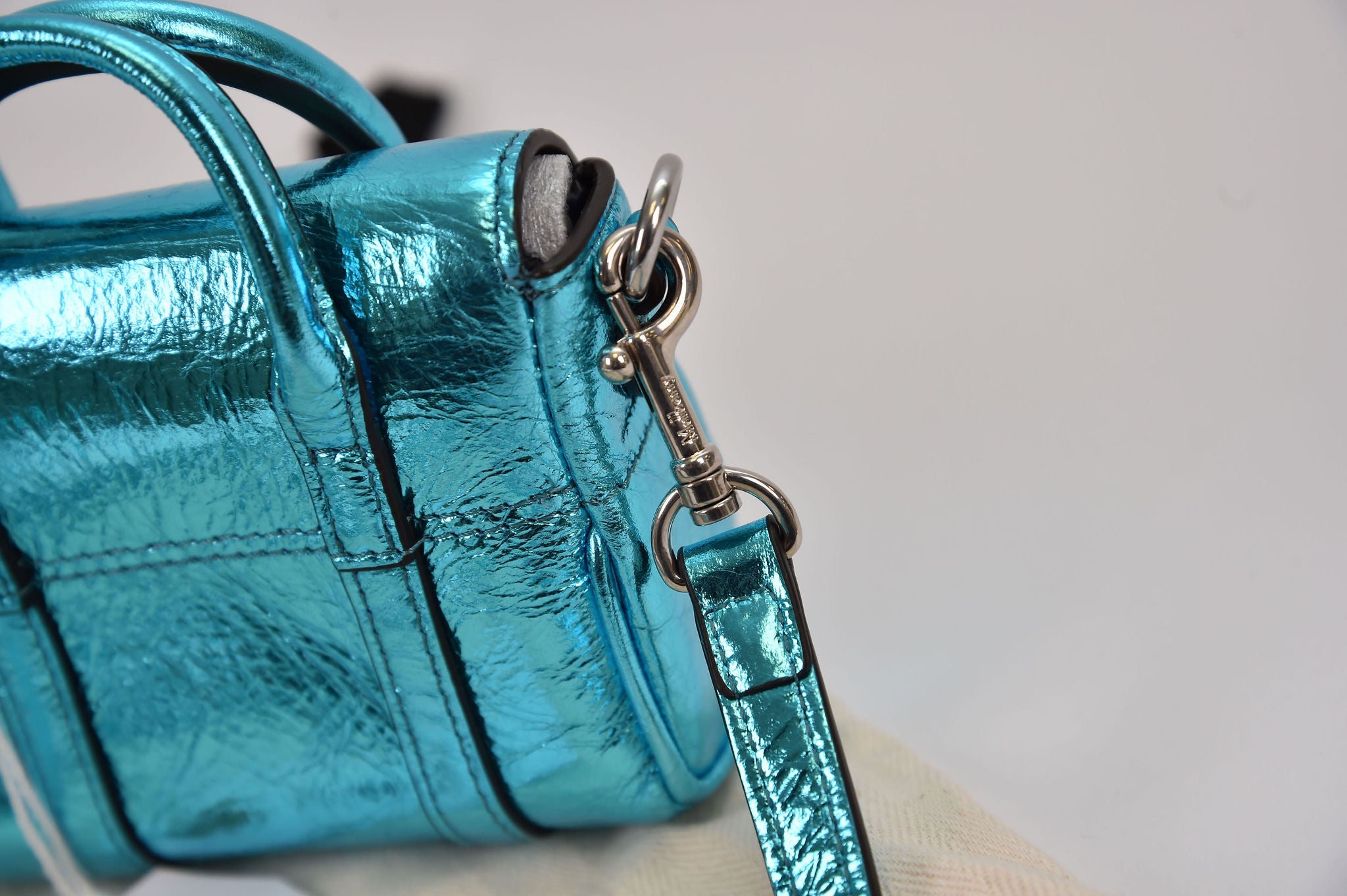 Mulberry Mini Bayswater Metallic Bag