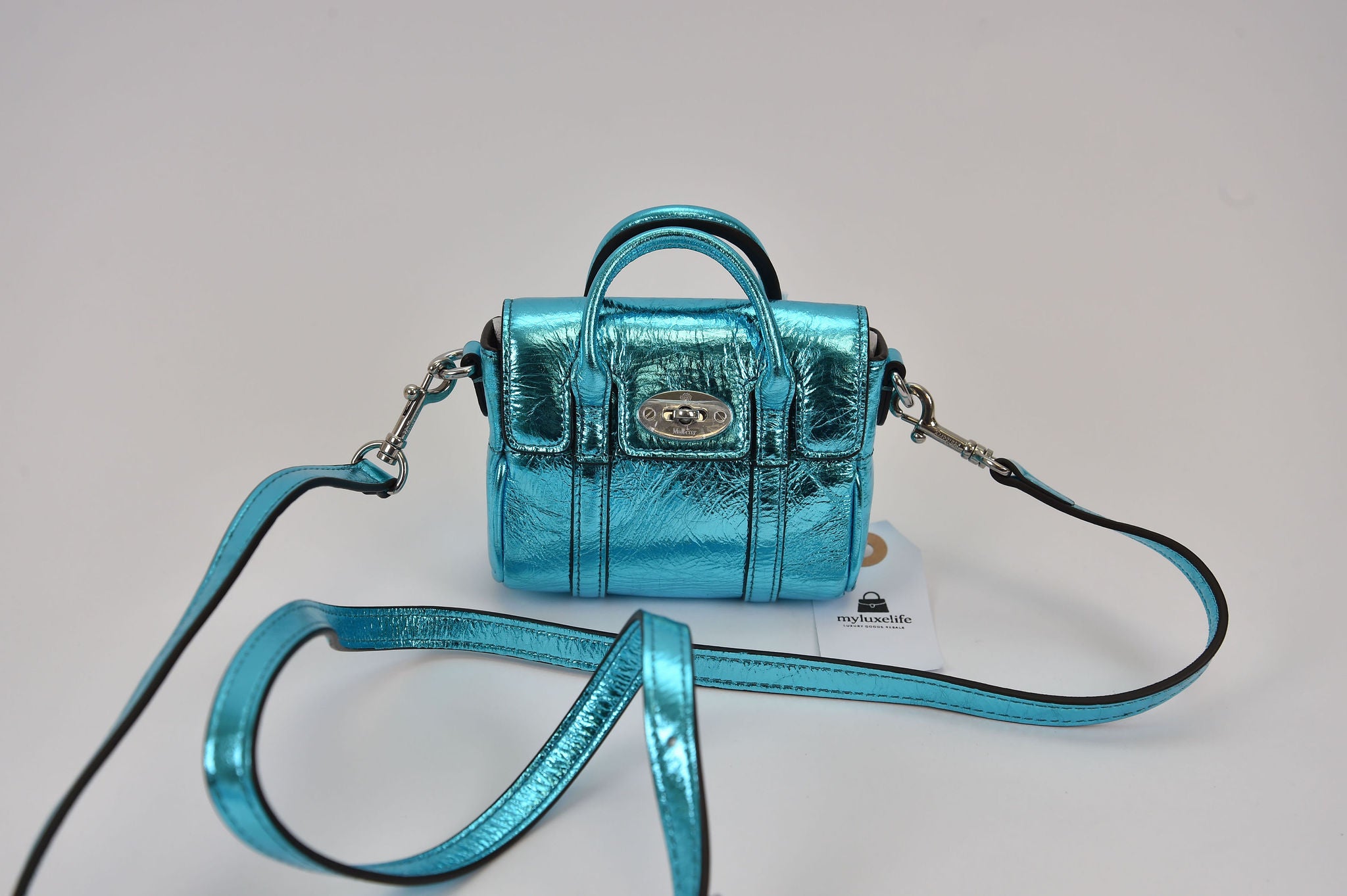 Mulberry Mini Bayswater Metallic Bag