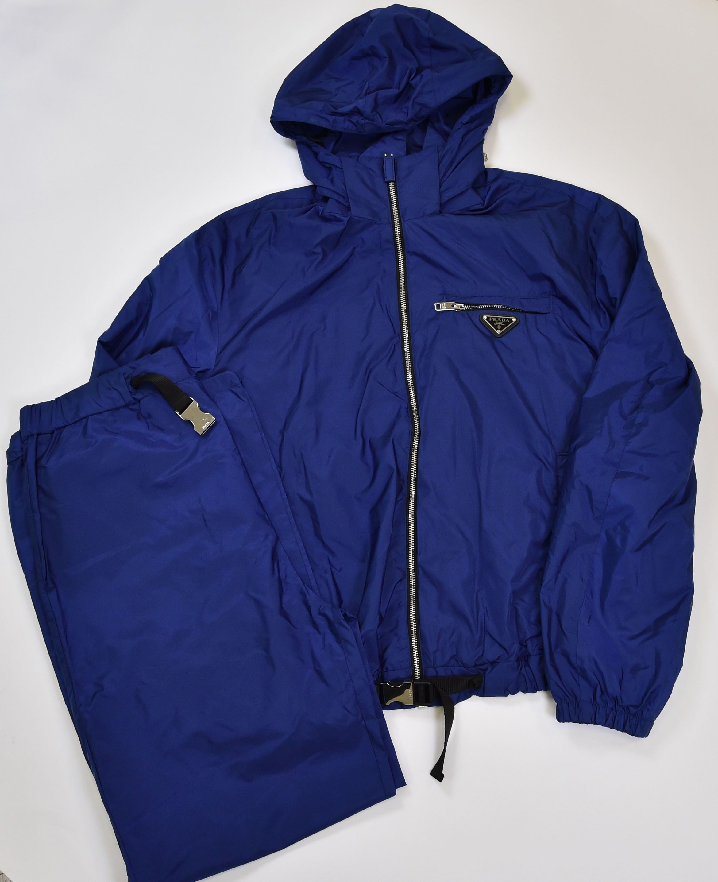 Prada Nylon Hooded Jacket and Trouser Tracksuit Set (Re-Nylon style) - Image 1