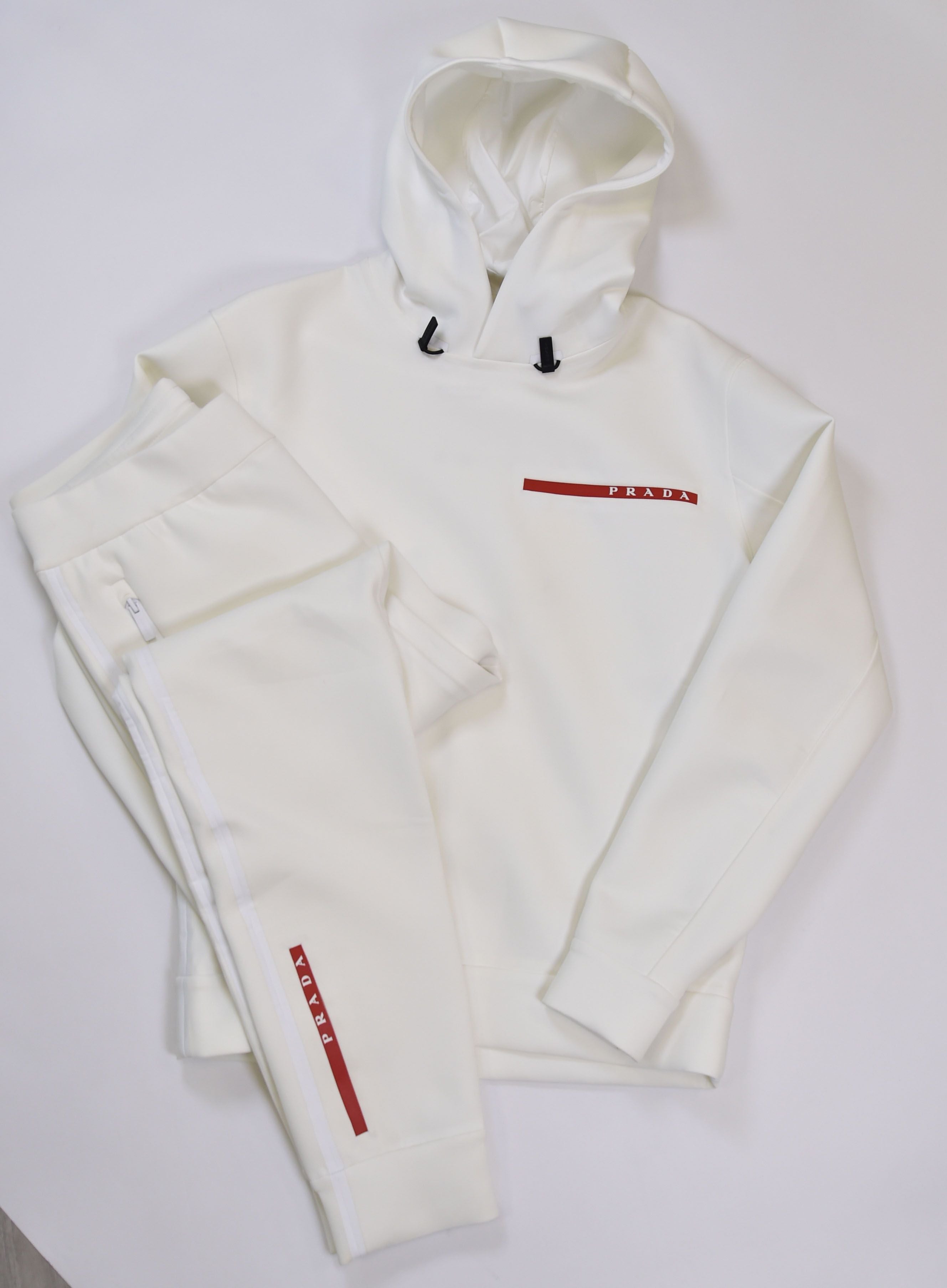 Prada Linea Rossa Tracksuit (Hooded Sweatshirt and Joggers Set) - Image 3