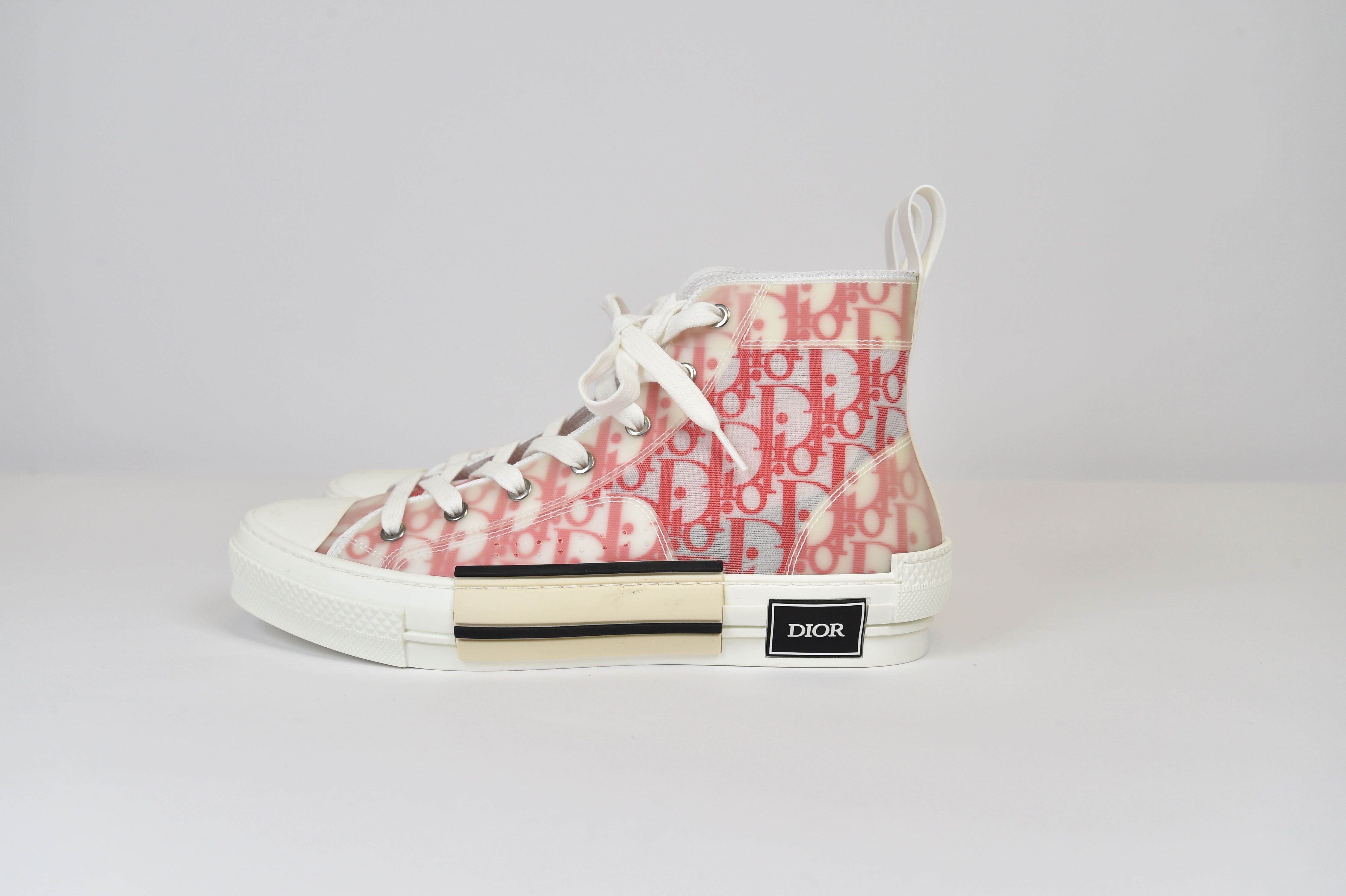 Dior B23 High-Top Sneaker (Dior Oblique Transparency) - Image 6