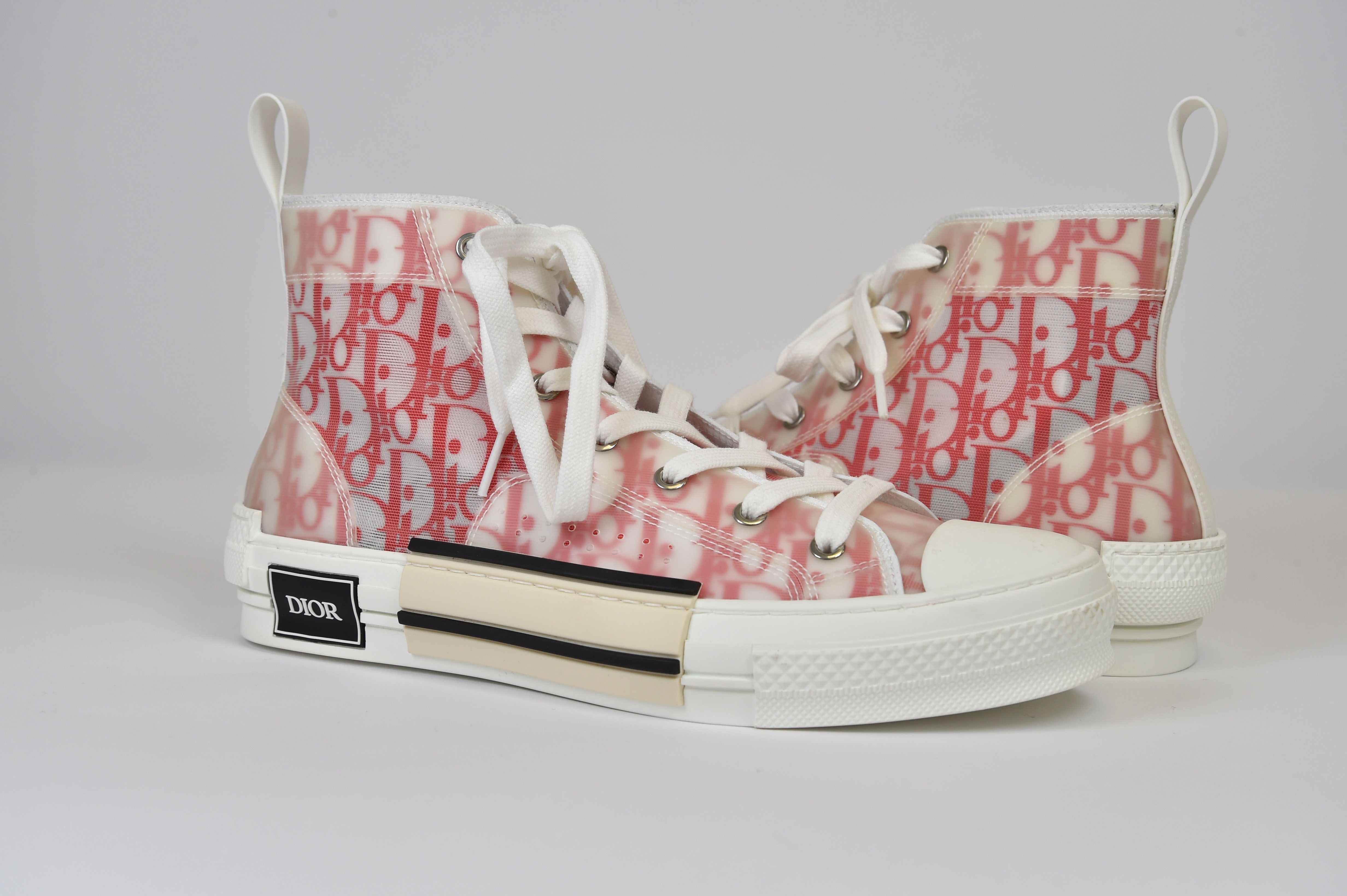 Dior B23 High-Top Sneaker (Dior Oblique Transparency) - Image 10