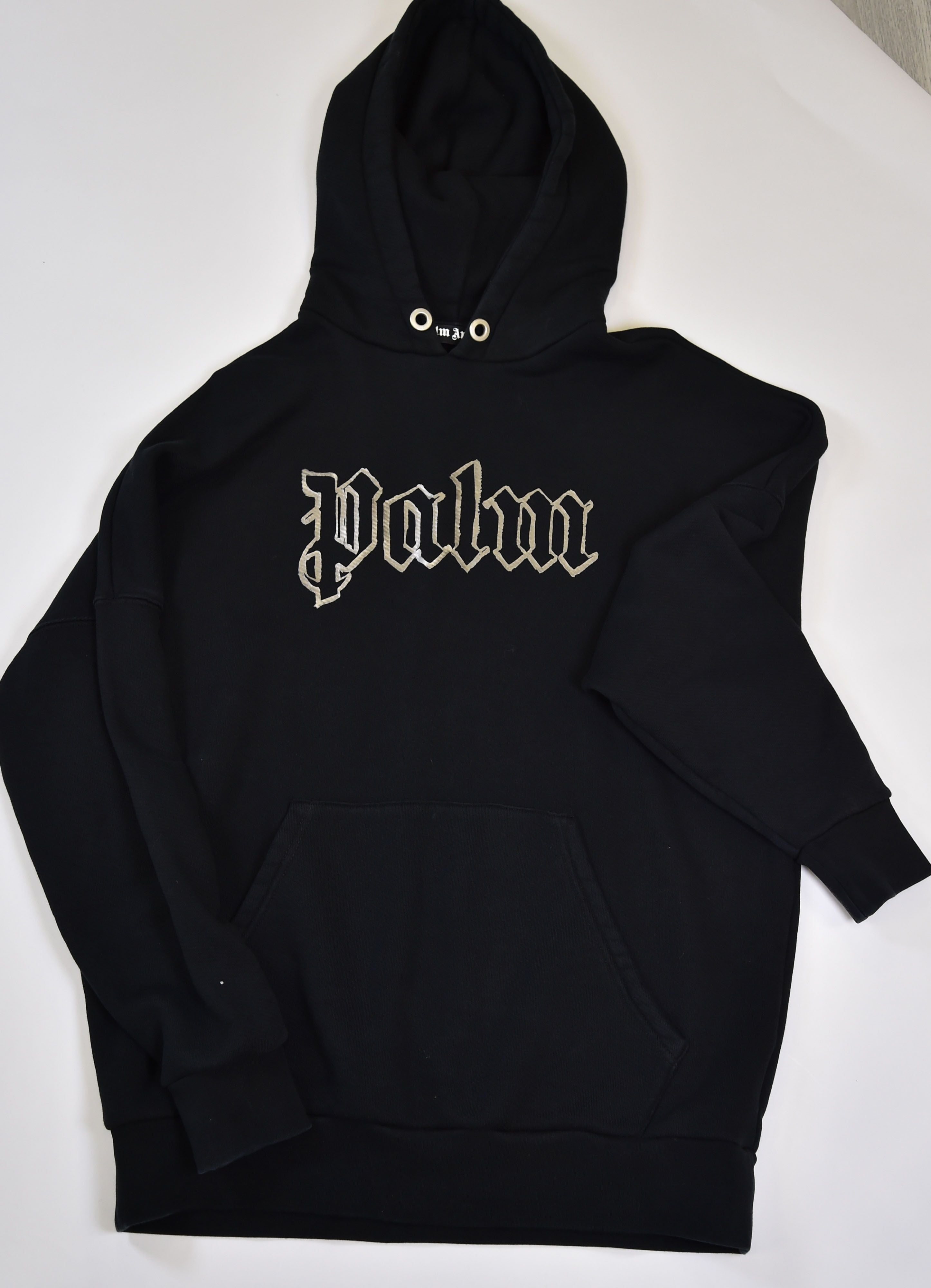 Palm Angels Gothic/Old English Logo Hoodie - Image 1