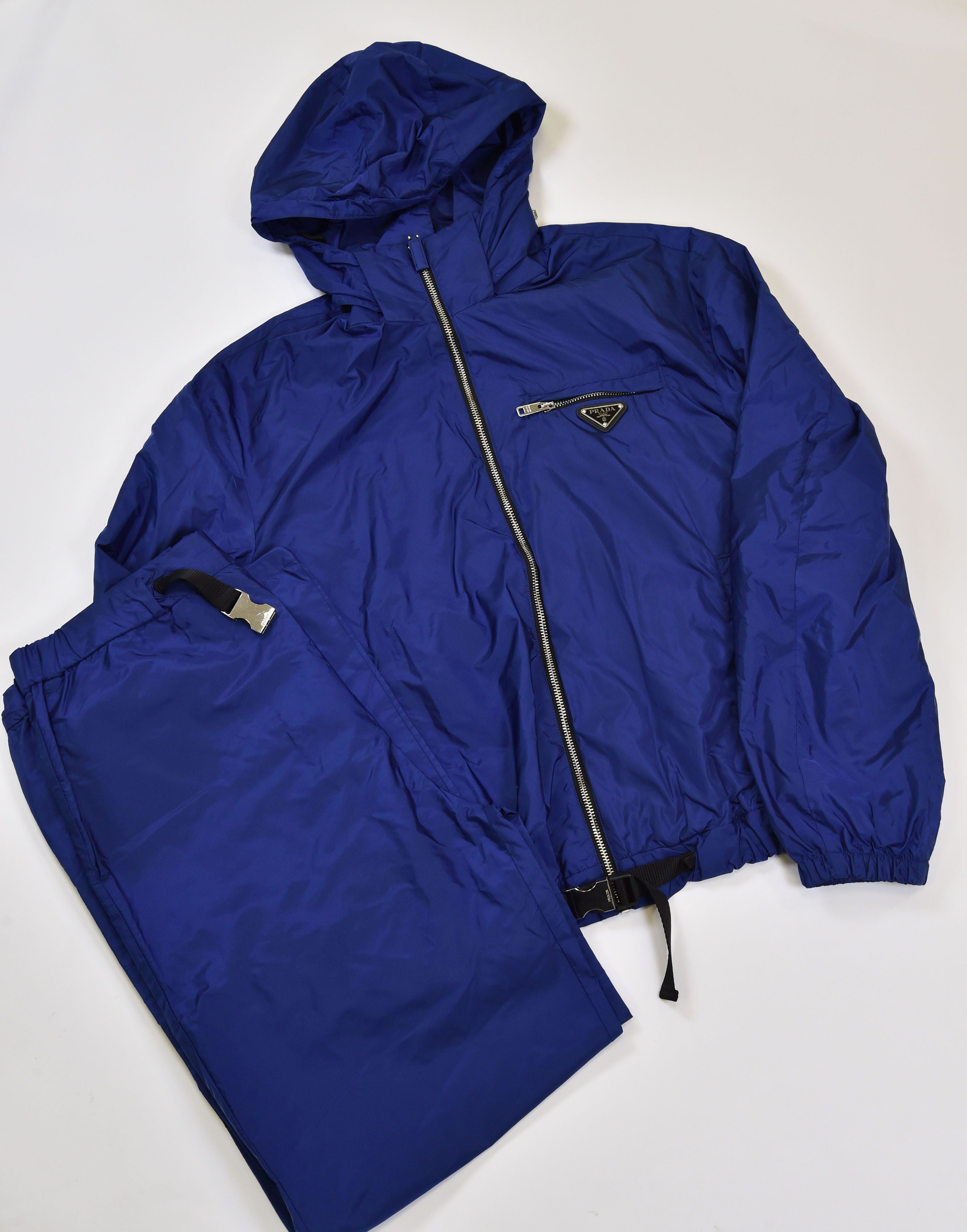 Prada Nylon Hooded Jacket and Trouser Tracksuit Set (Re-Nylon style) - Image 2