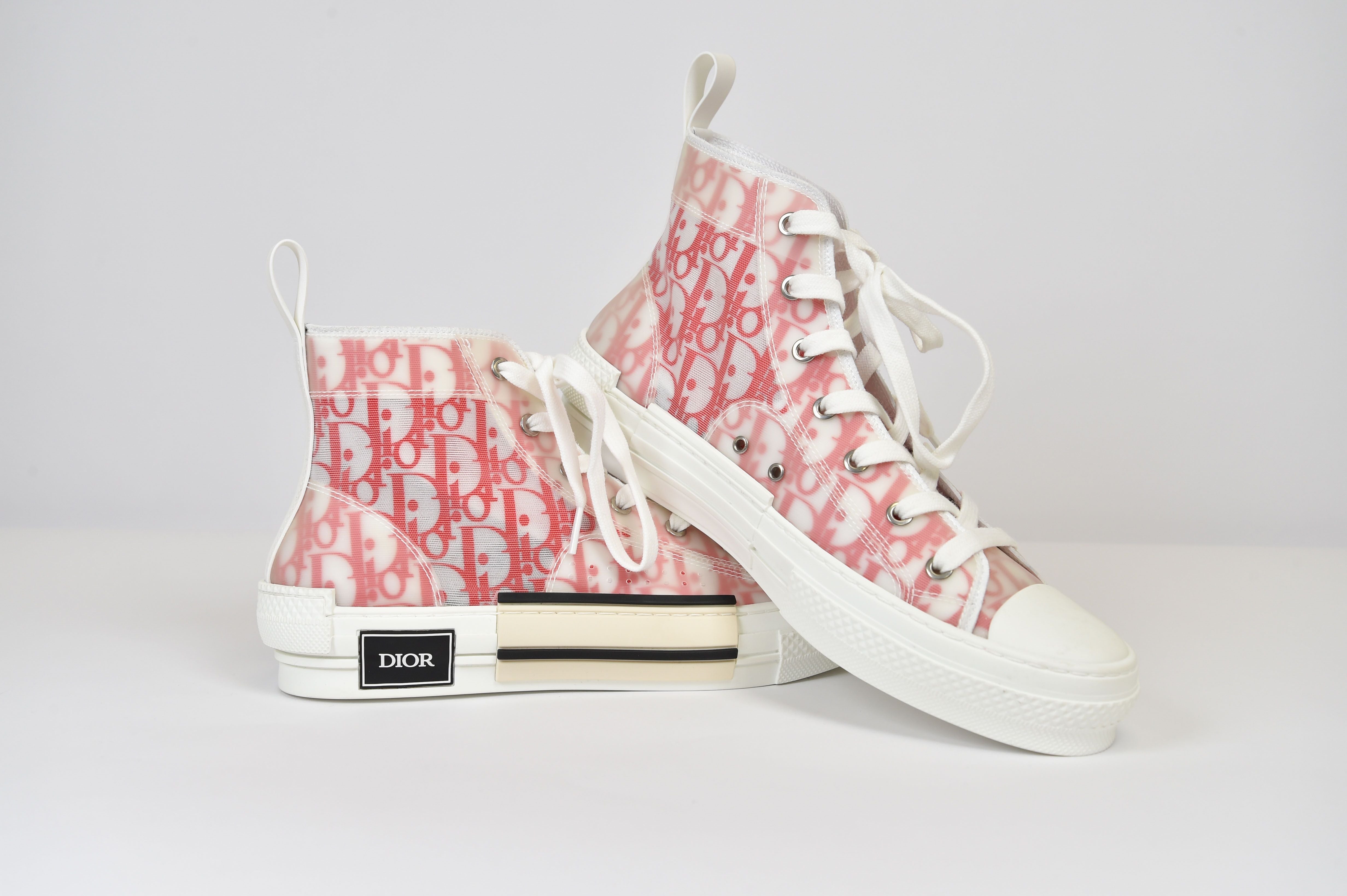 Dior B23 High-Top Sneaker (Dior Oblique Transparency) - Image 11