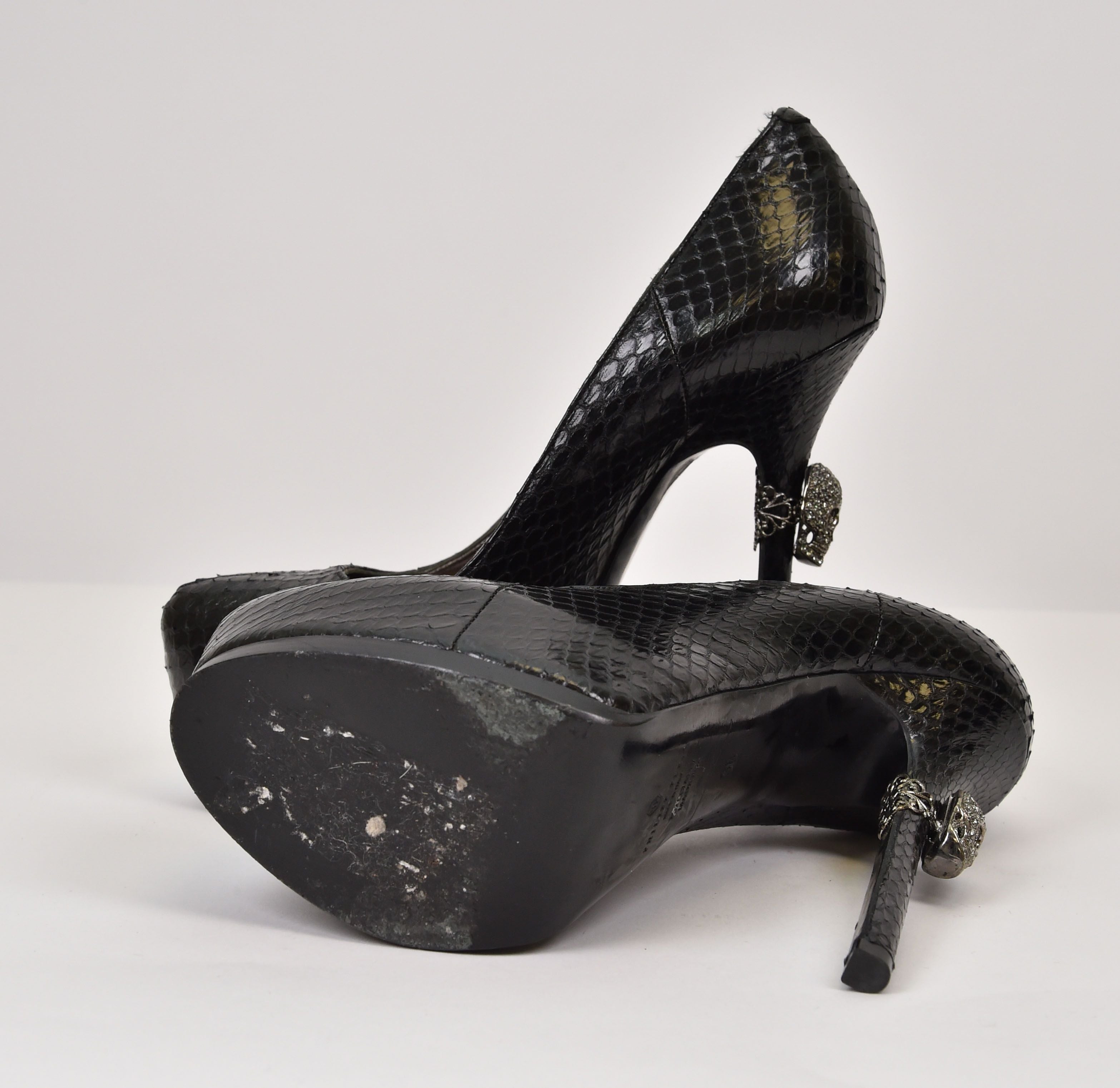 Philipp Plein Skull-Heel Platform Pump ("No Softie" style, Goldjunge line, SS13) - Image 8