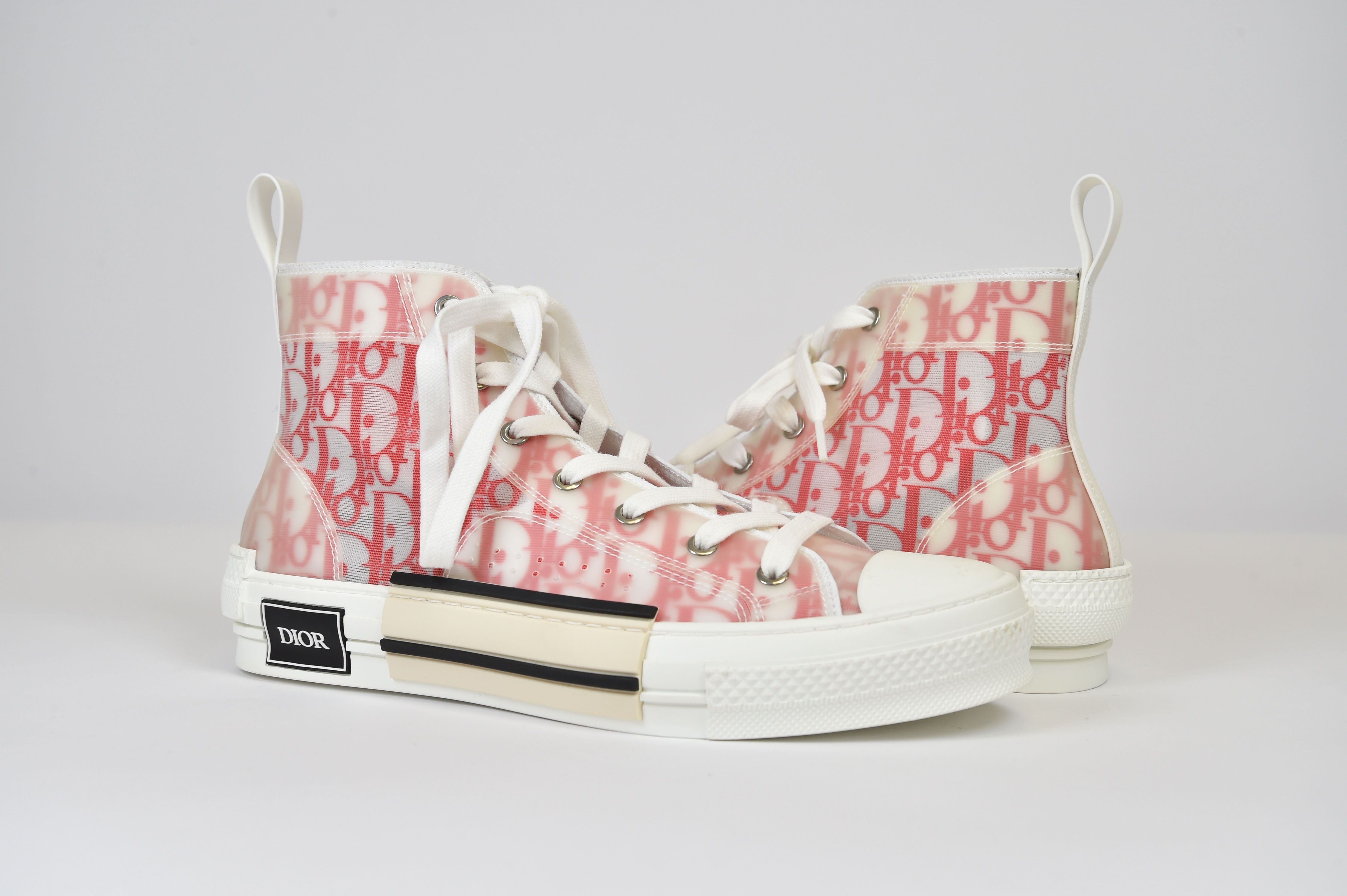 Dior B23 High-Top Sneaker (Dior Oblique Transparency) - Image 8