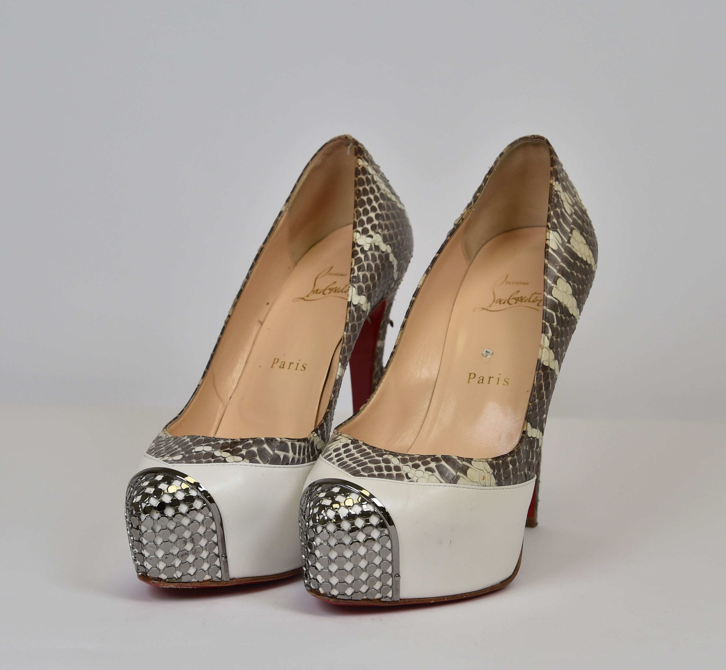 Christian Louboutin Daffodile (python cap-toe platform pump) - Image 7