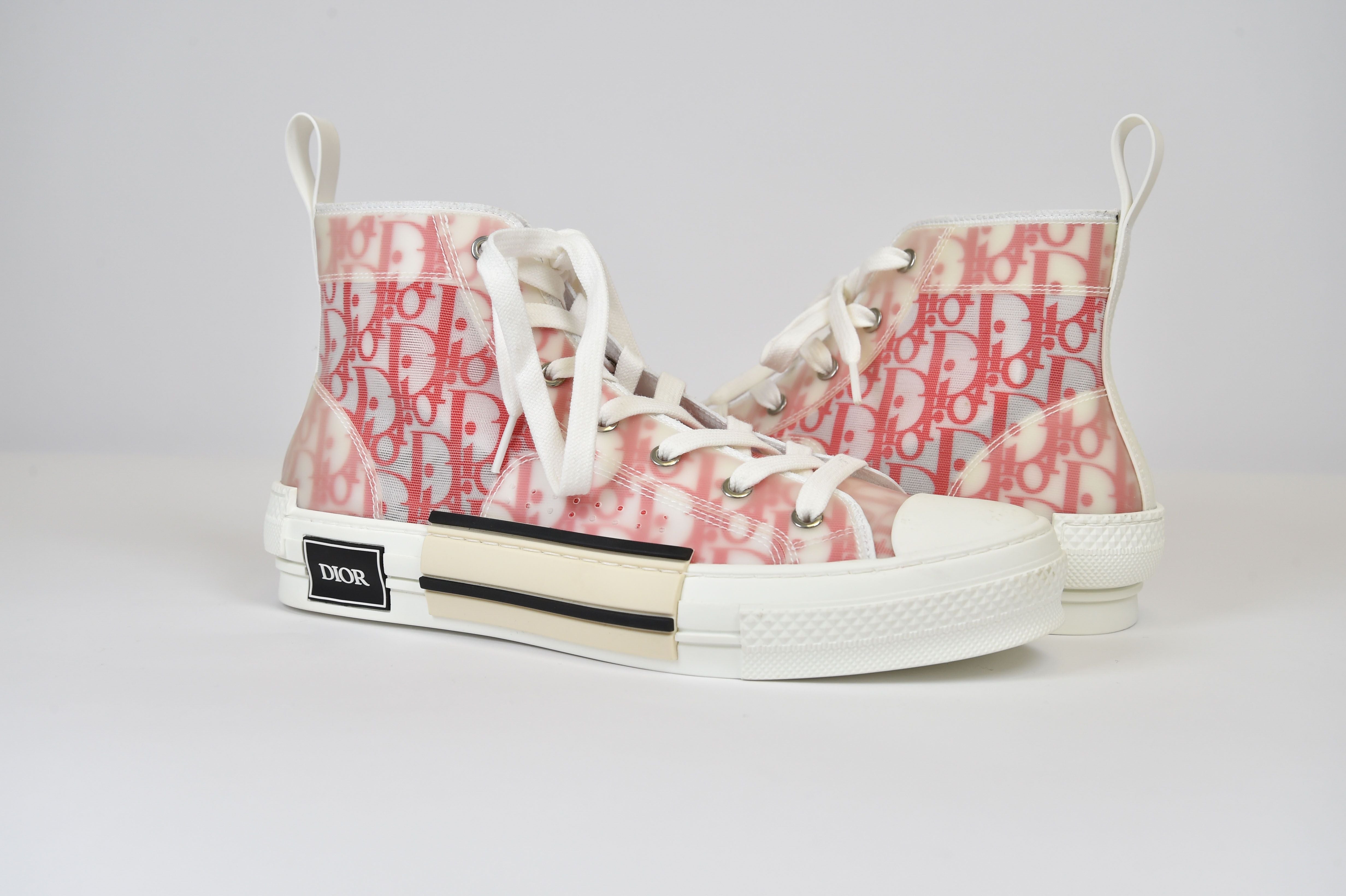 Dior B23 High-Top Sneaker (Dior Oblique Transparency) - Image 9
