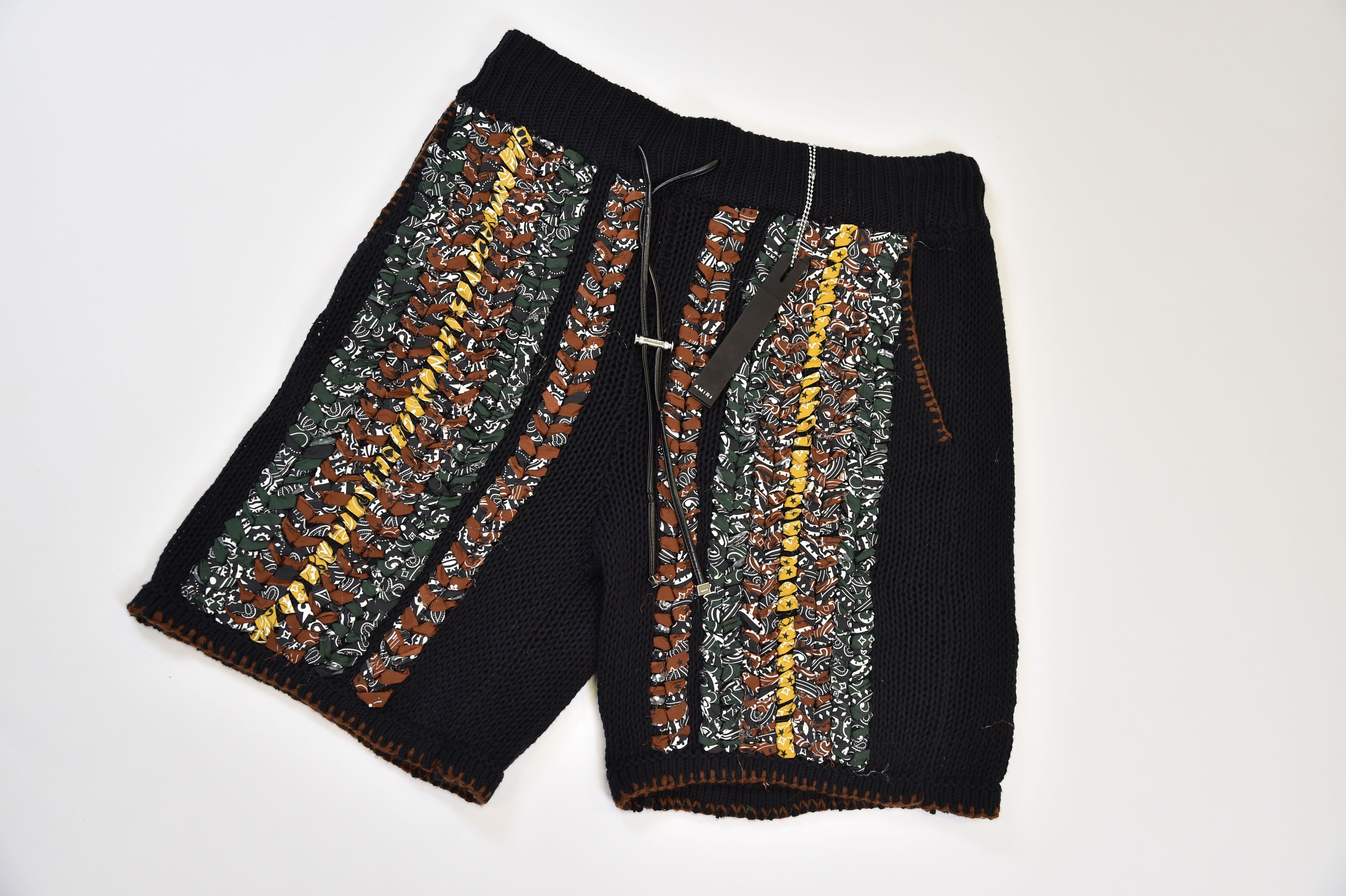 Amiri Bandana Knit Shorts - Image 2
