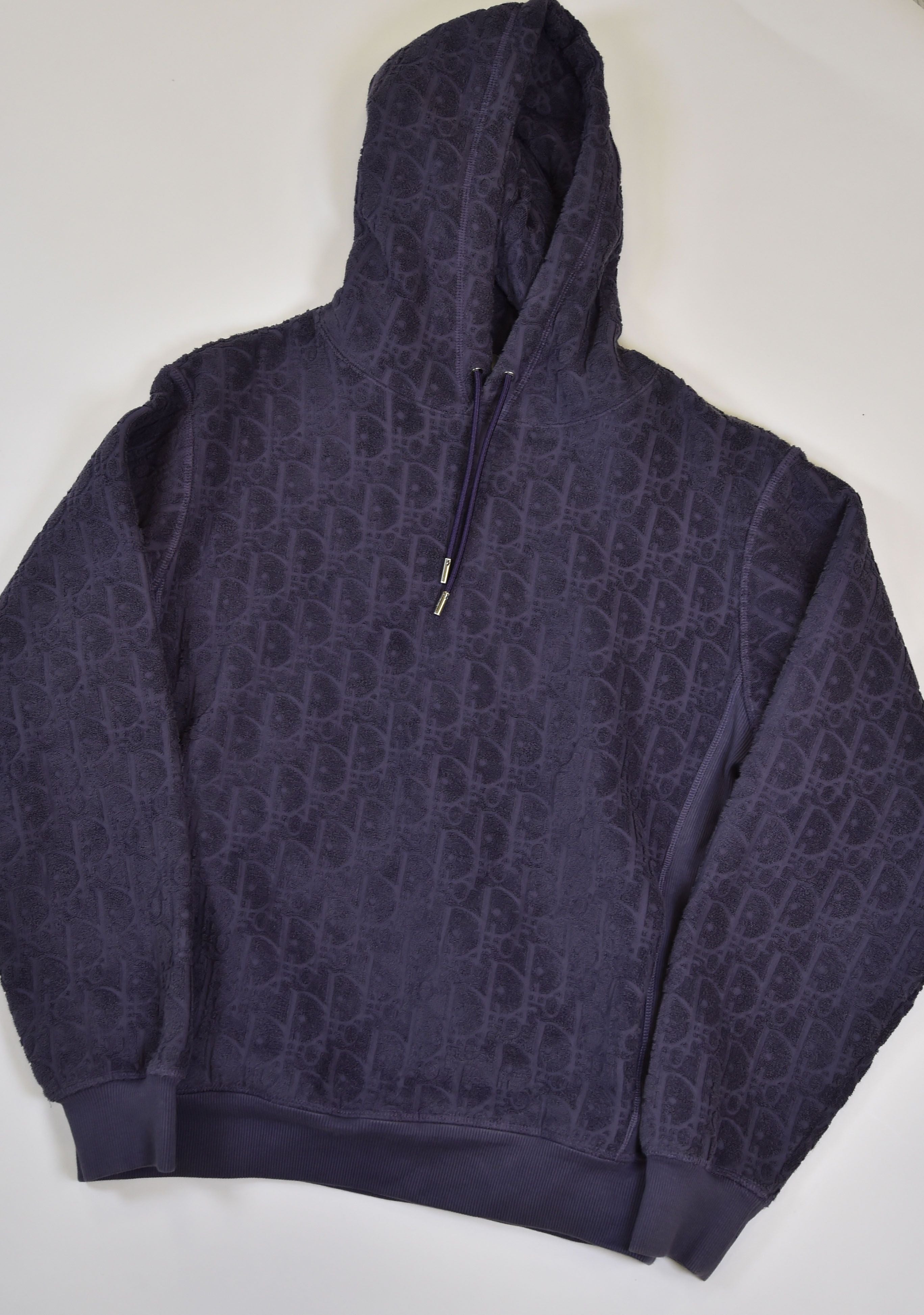 Dior Dior Oblique Terry Toweling Half-Zip Hoodie - Image 2