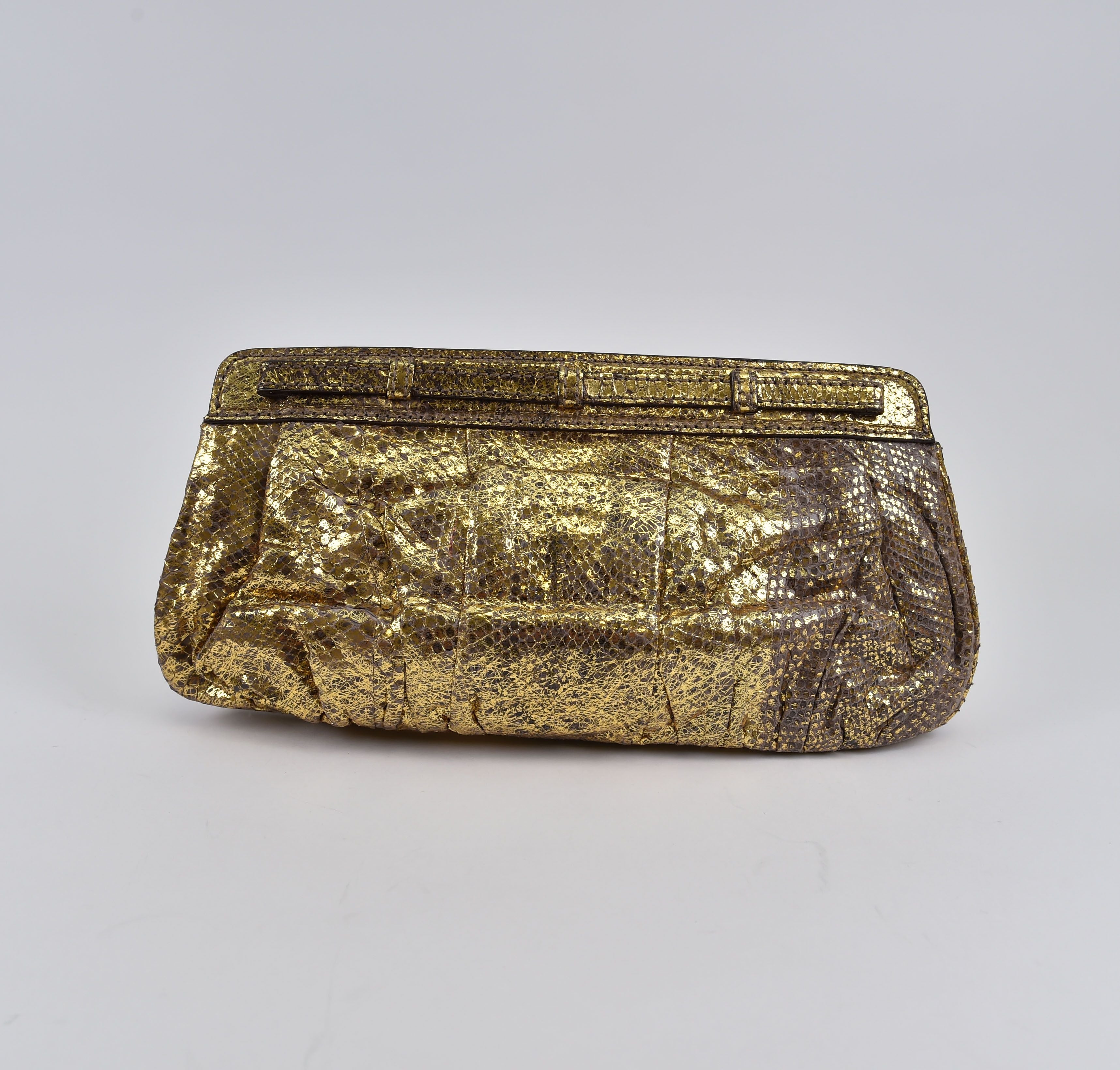 Zagliani Pleated Frame Clutch - Image 14