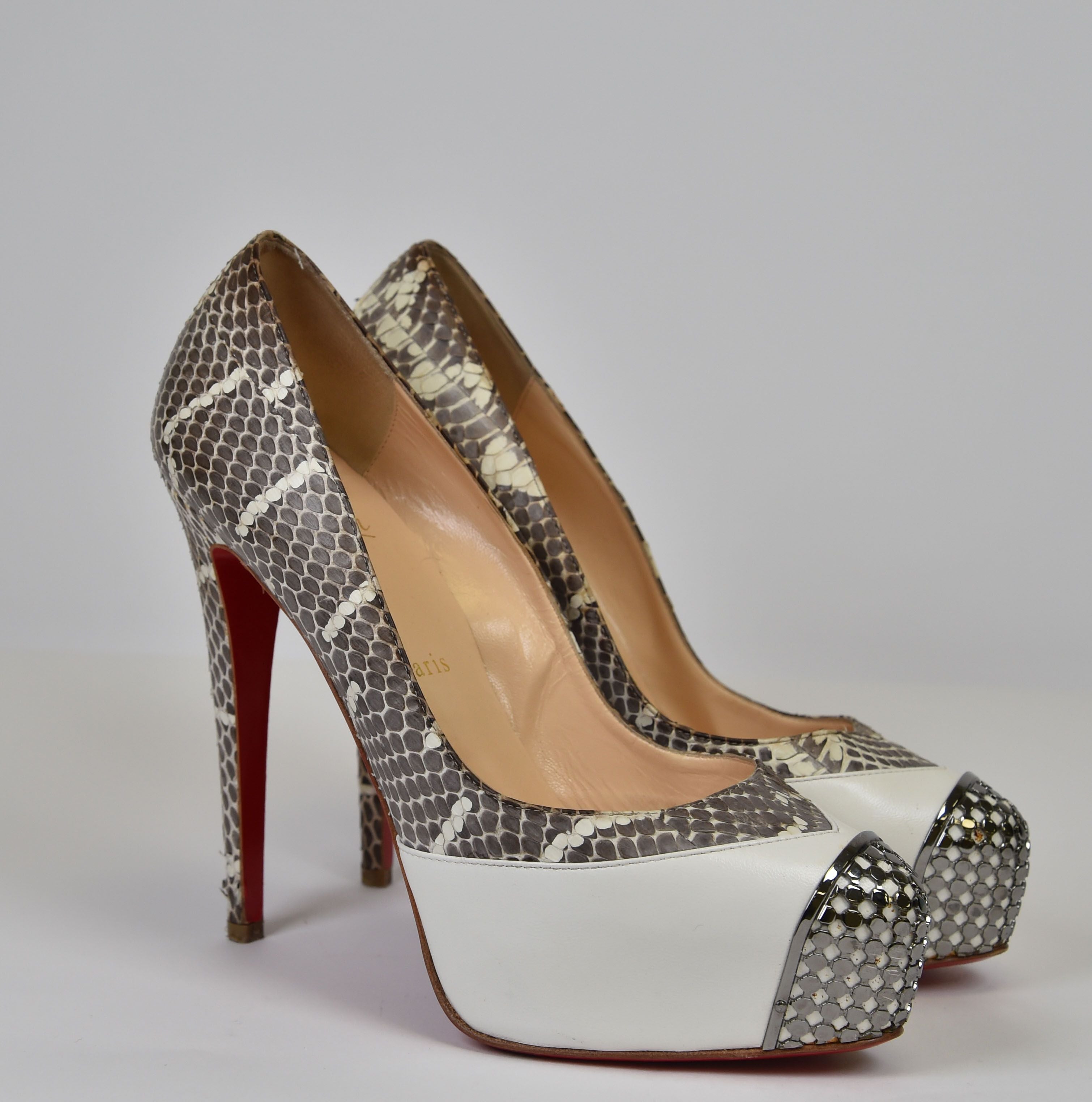 Christian Louboutin Daffodile (python cap-toe platform pump) - Image 8
