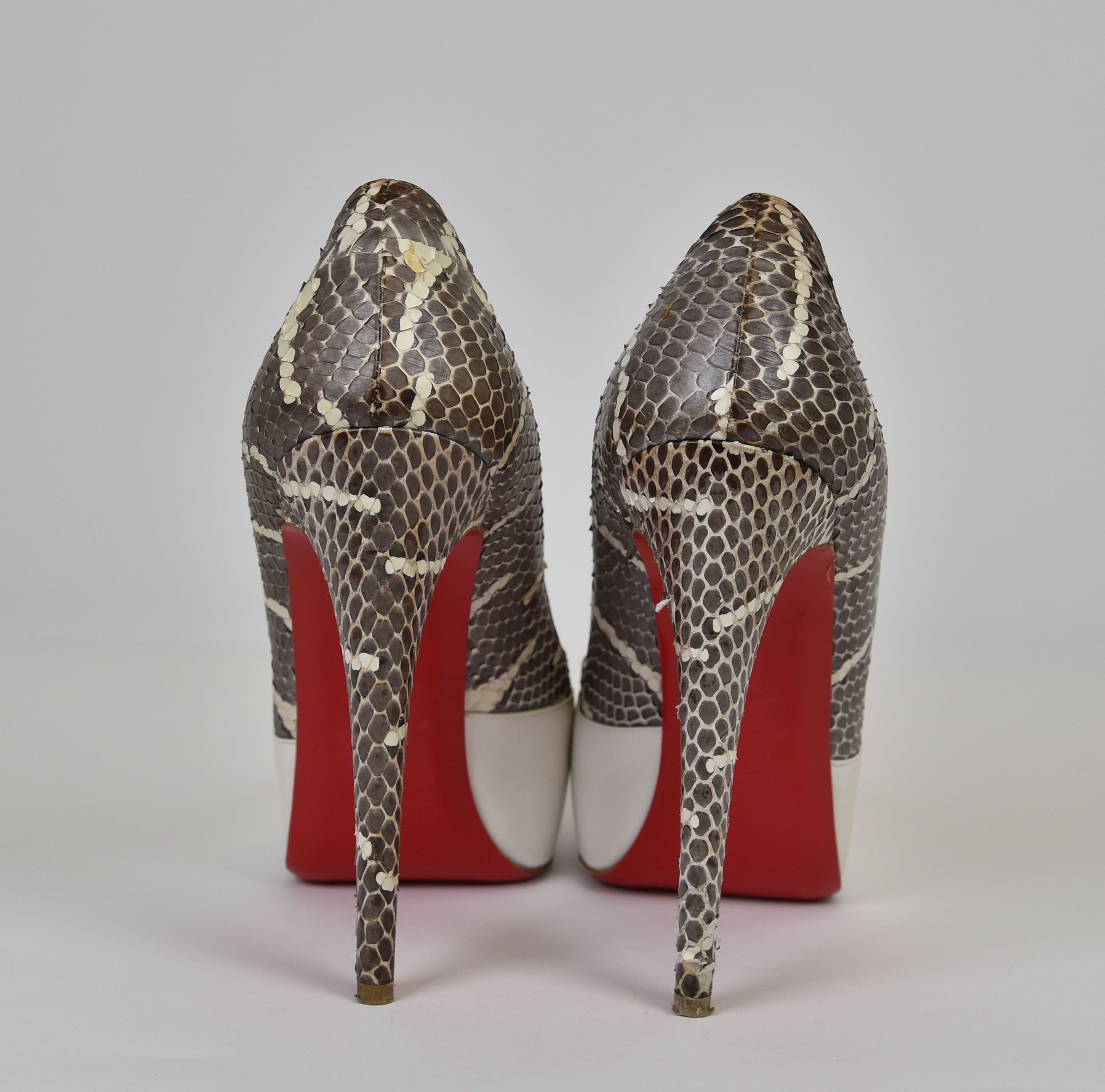 Christian Louboutin Daffodile (python cap-toe platform pump) - Image 1