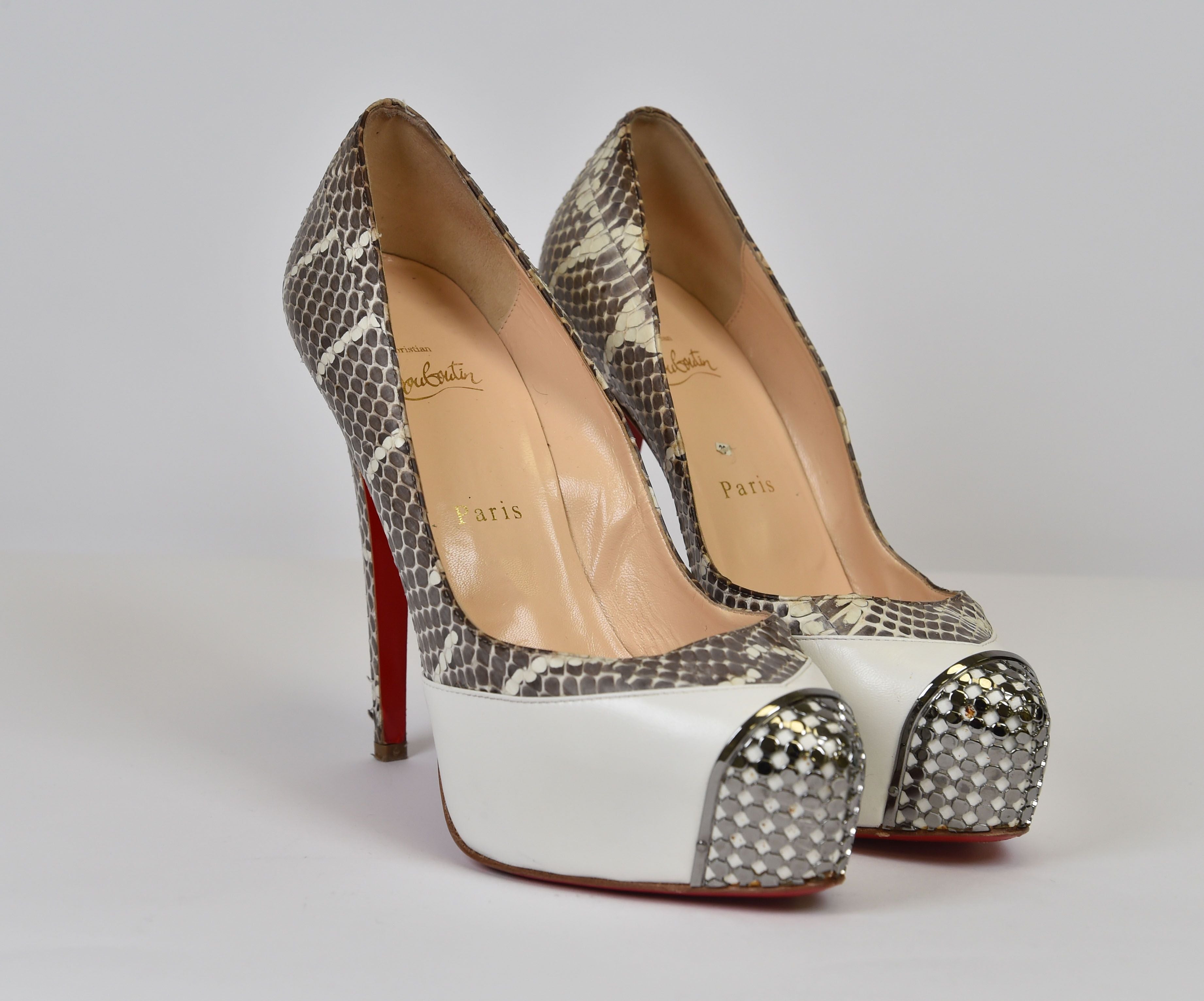 Christian Louboutin Daffodile (python cap-toe platform pump) - Image 2