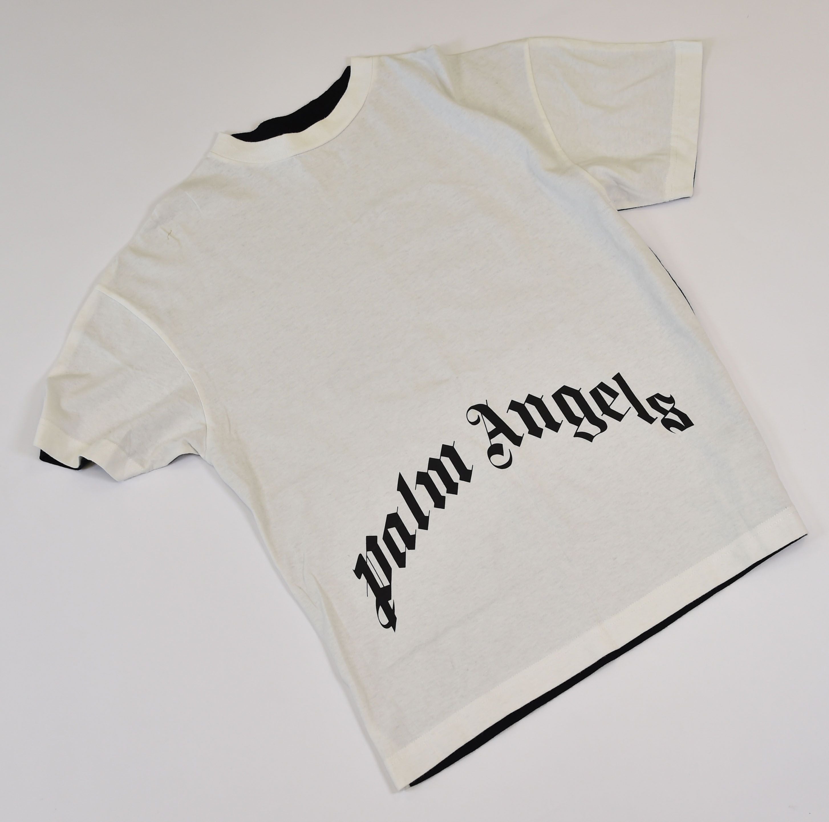 Palm Angels Classic Logo T-Shirt (Gothic/Old English back print) - Image 2