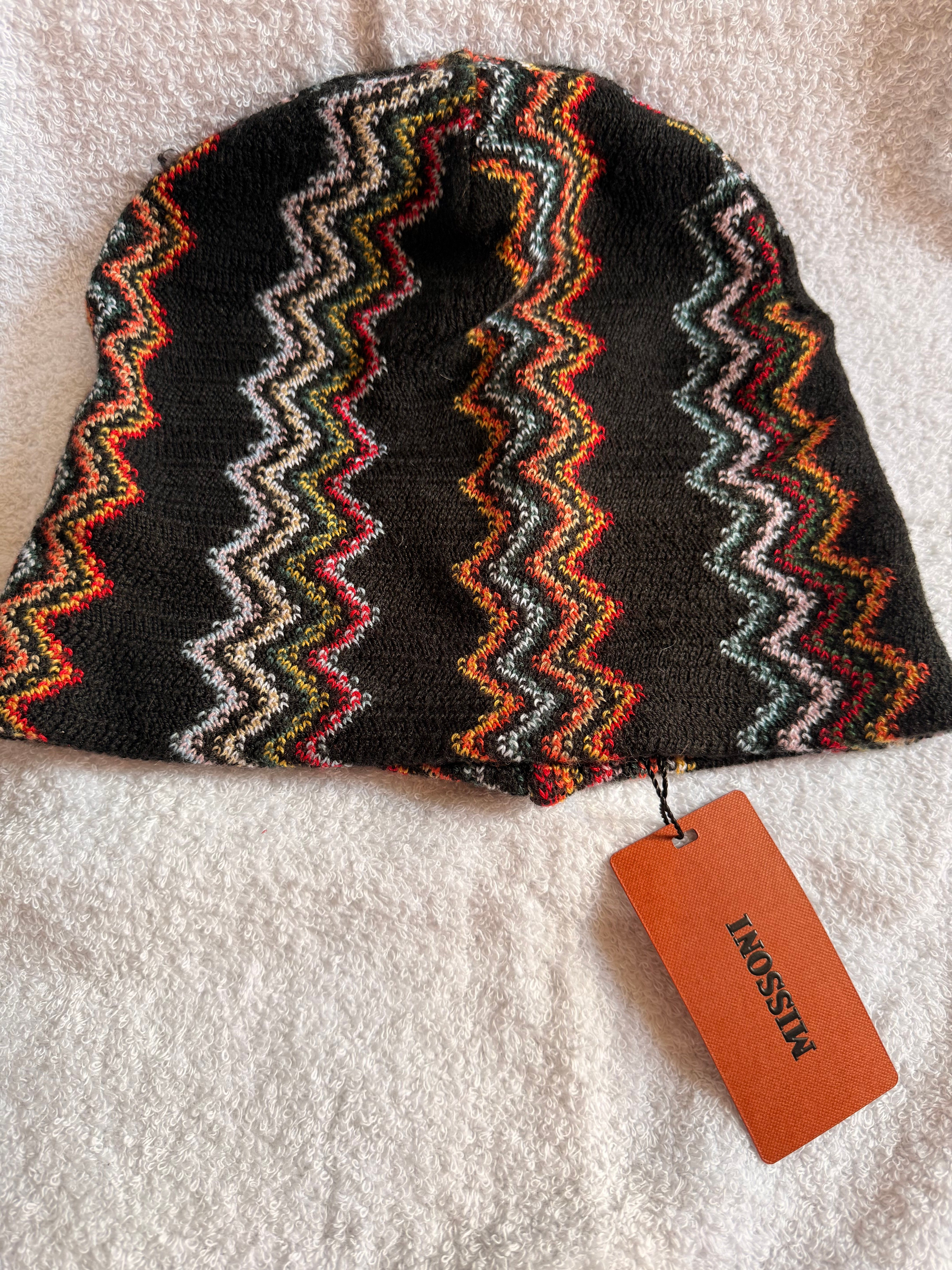 Missoni Zigzag Knit Beanie - Image 1