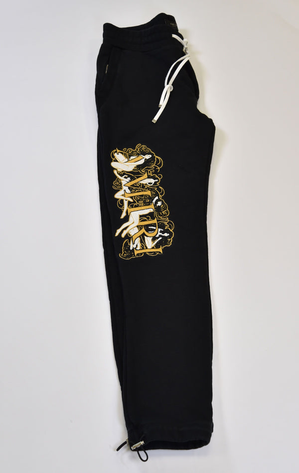 Amiri MA Bones/Angel Embroidered Sweatpants - Image 1