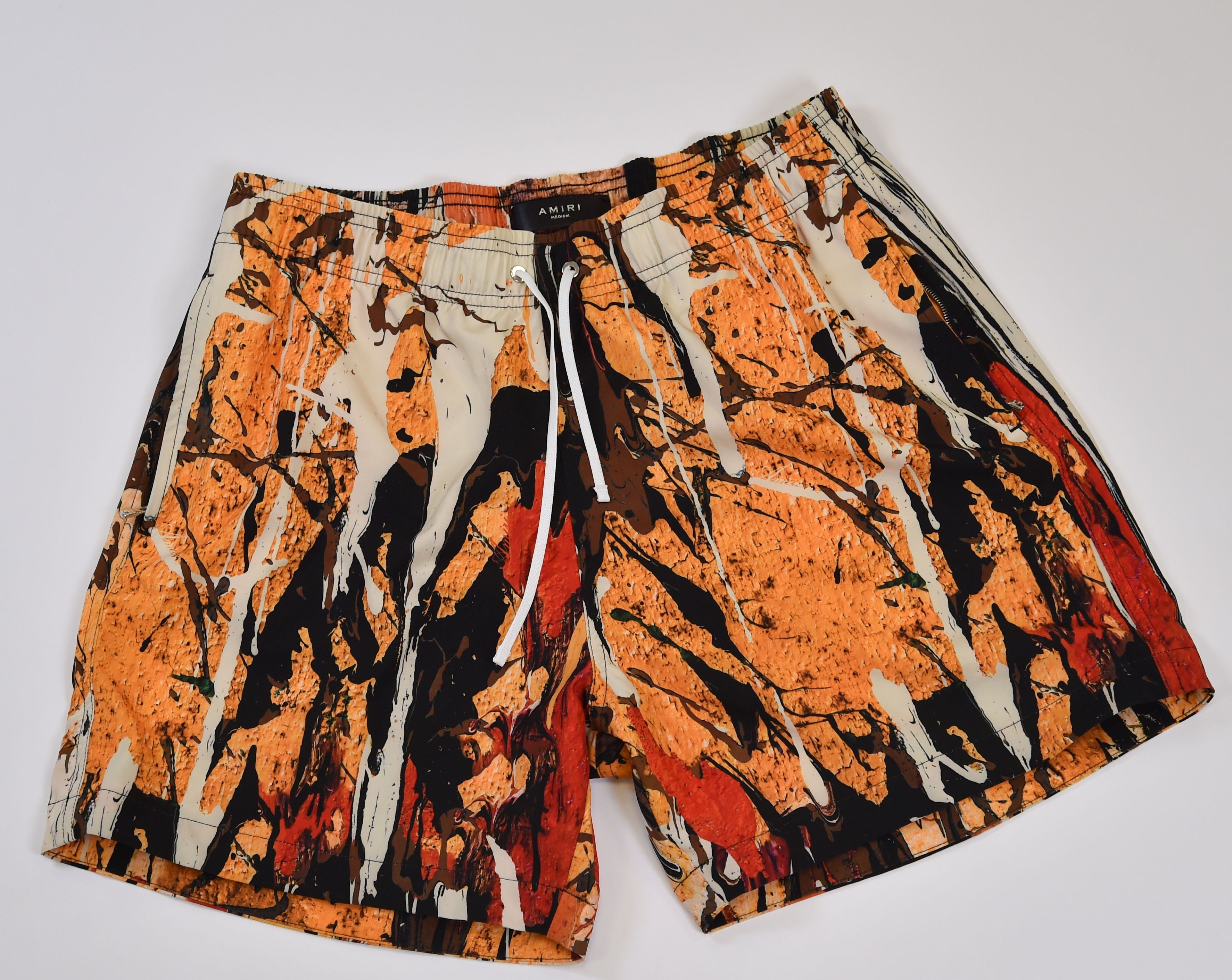 Amiri Abstract Print Swim Shorts - Image 1