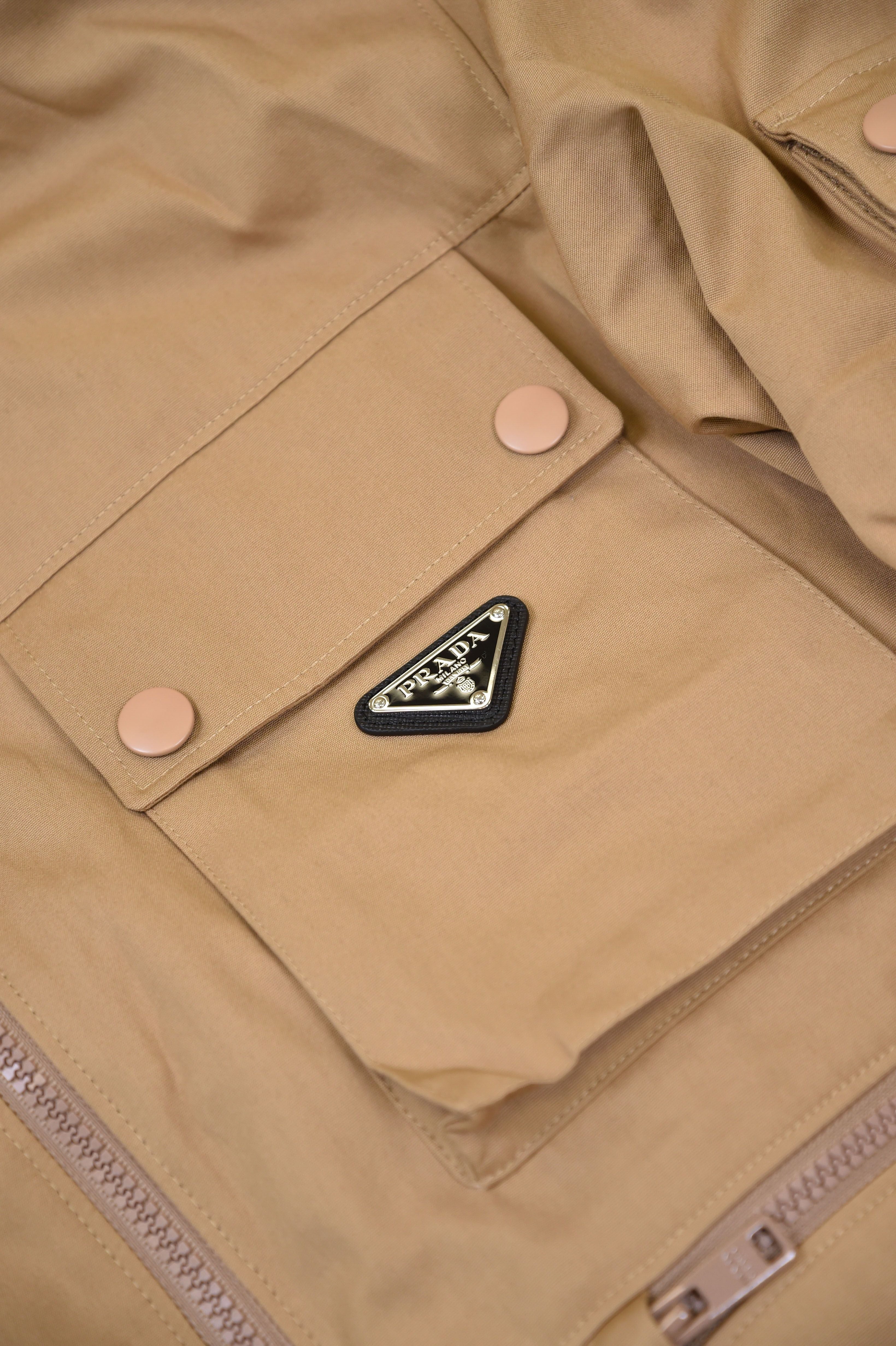 Prada Multi-Pocket Cotton Gabardine Field Jacket - Image 5
