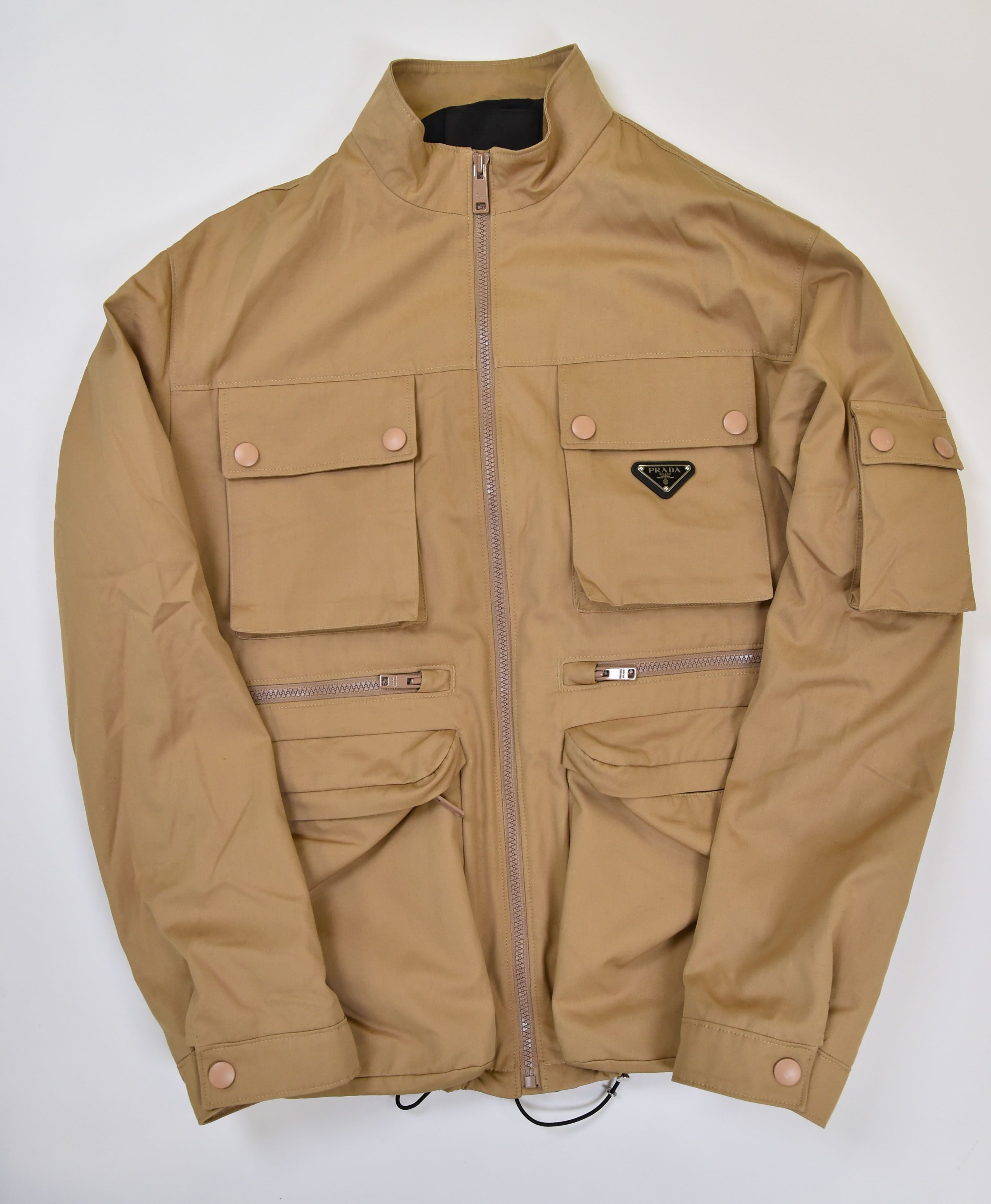 Prada Multi-Pocket Cotton Gabardine Field Jacket - Image 3