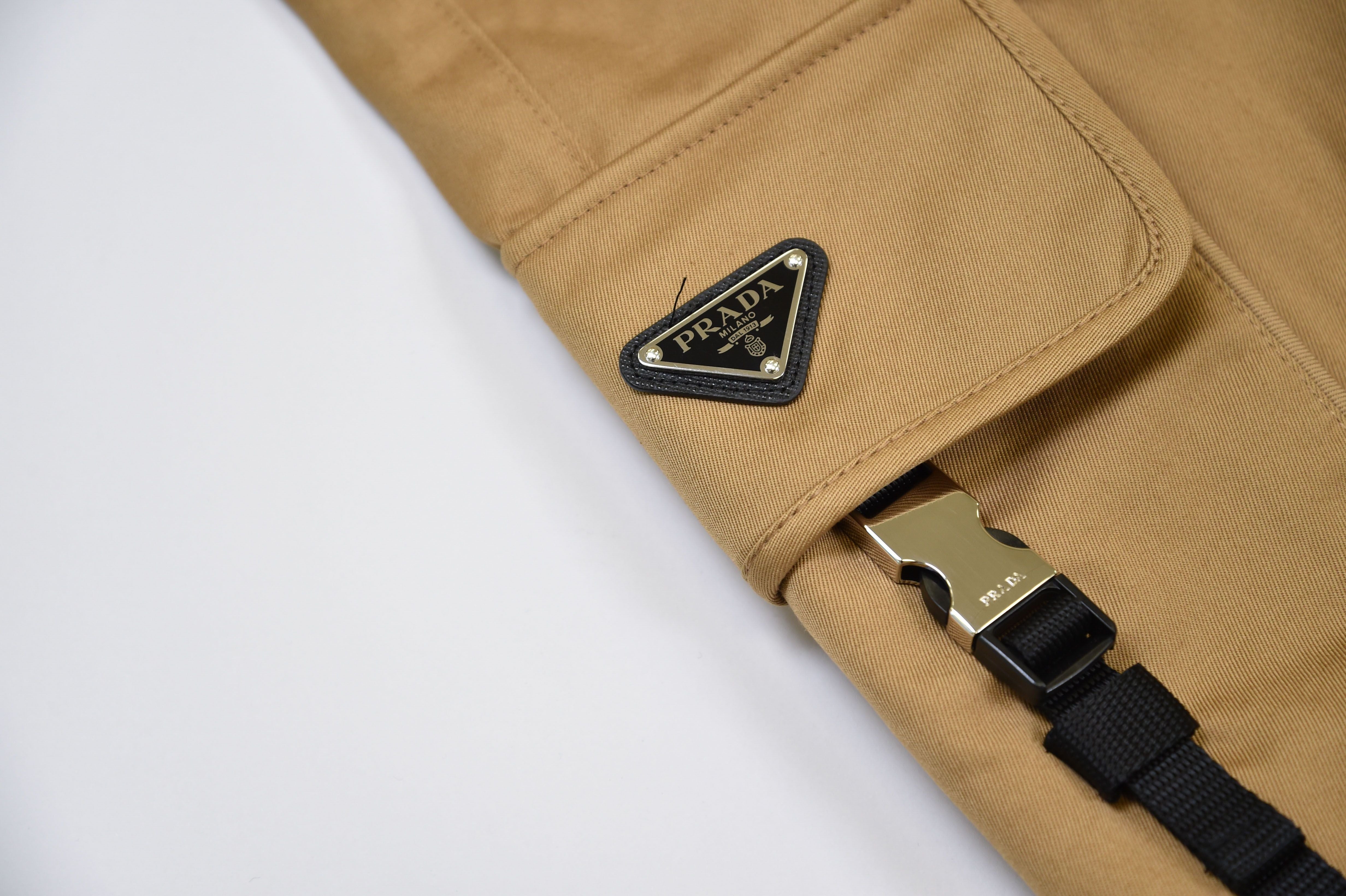 Prada Cargo Jogger Trousers (Triangle Logo Cargo Pants) - Image 4