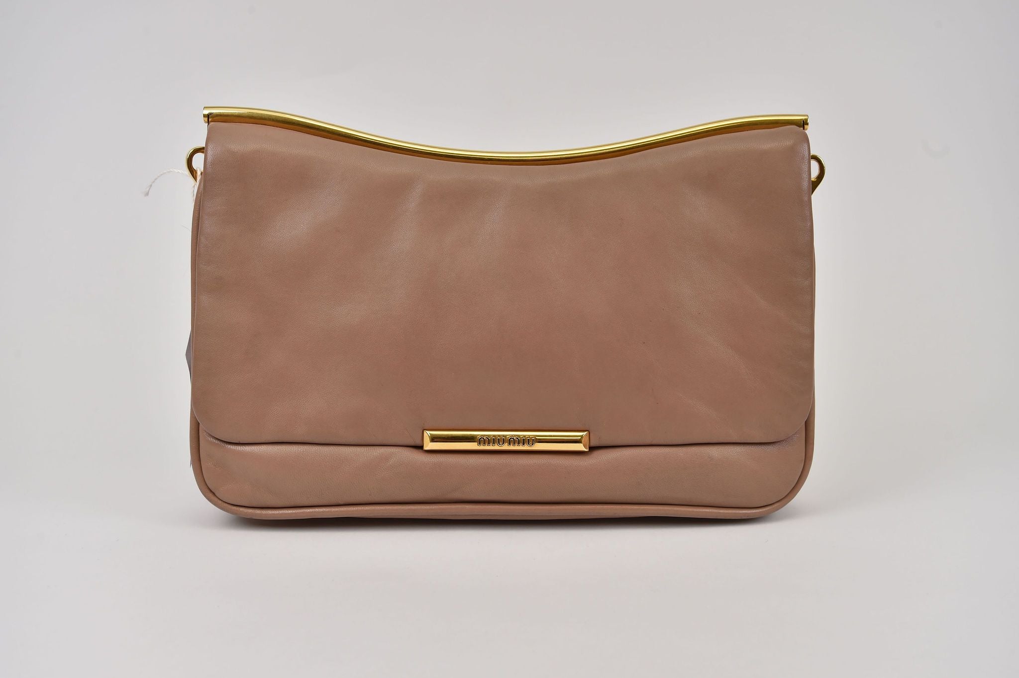Miu Miu Wave Frame Bag (curved gold-tone frame flap bag) - Image 2