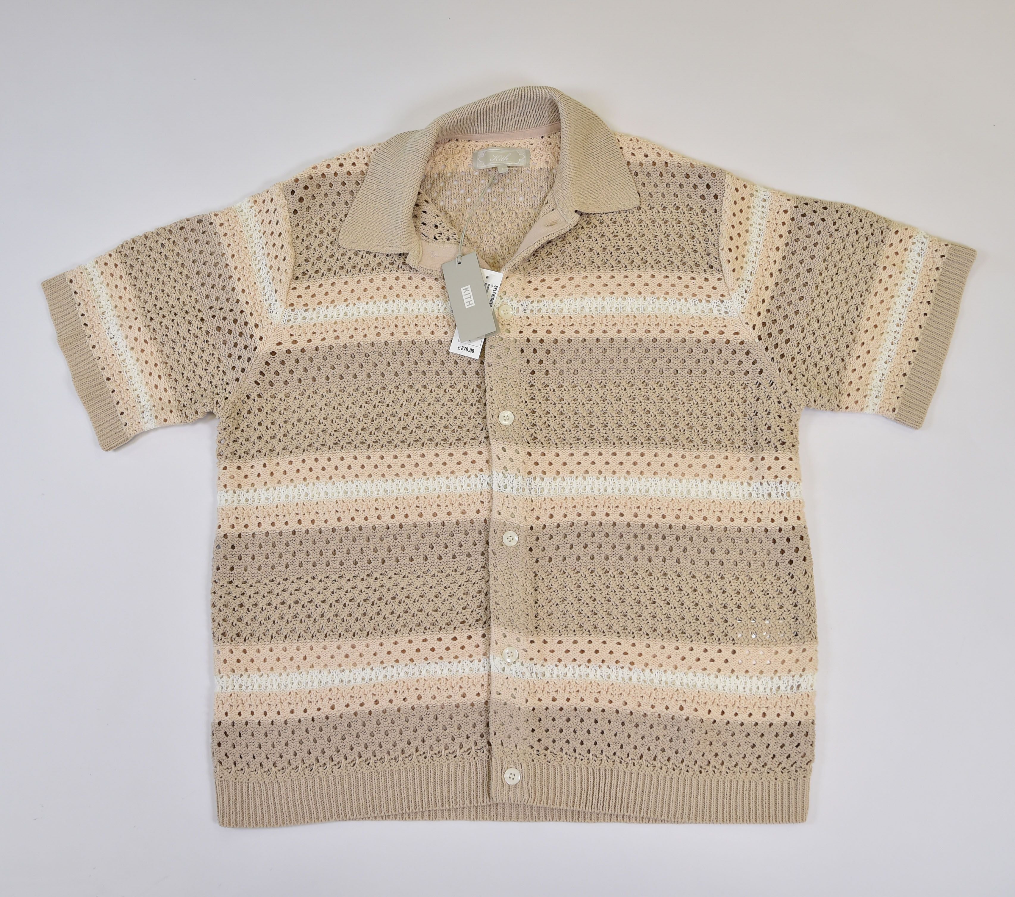 Kith Crochet Knit Camp Collar Shirt - Image 1