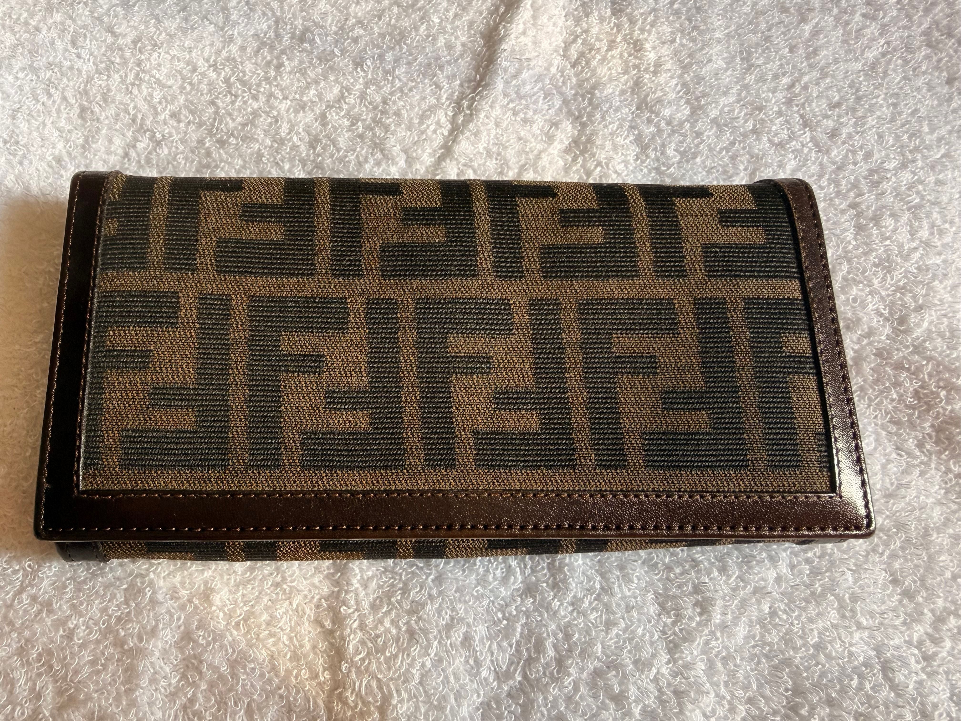 Fendi Zucca (Zucchino) Canvas Continental Wallet - Image 1