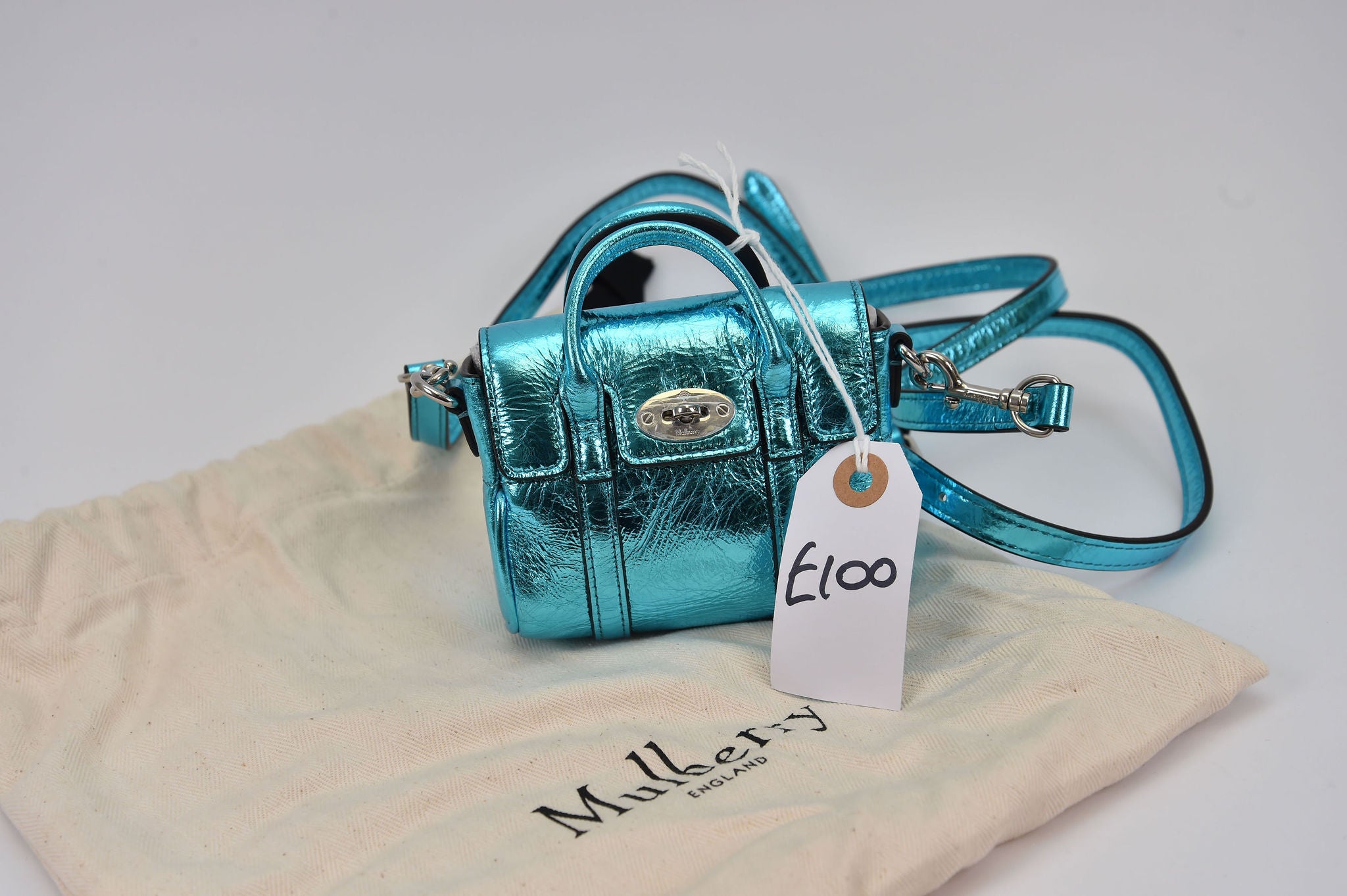 Mulberry Mini Bayswater Metallic Bag
