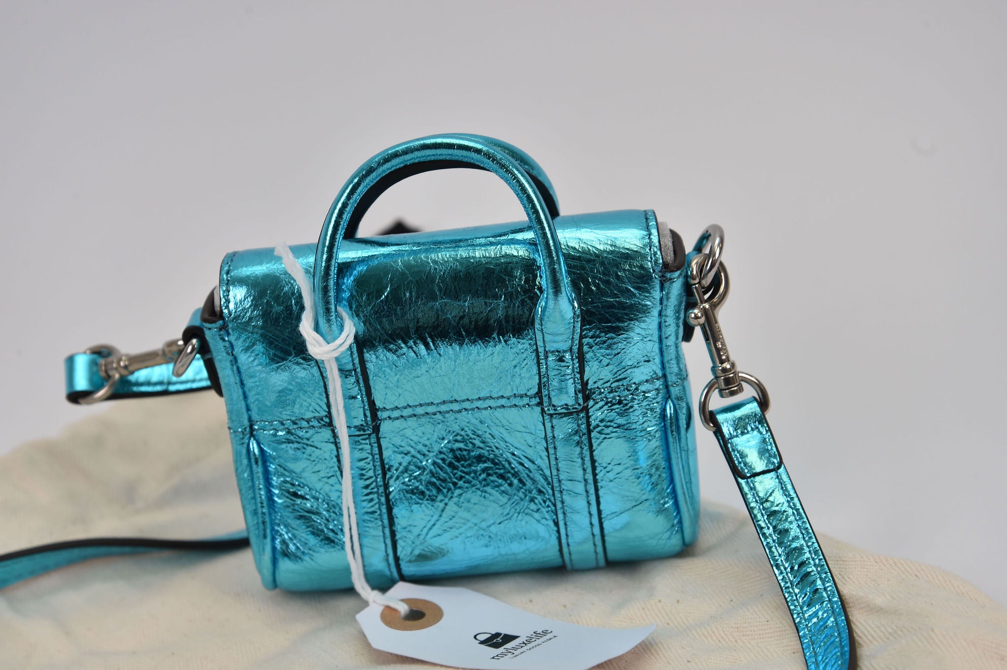 Mulberry Mini Bayswater Metallic Bag